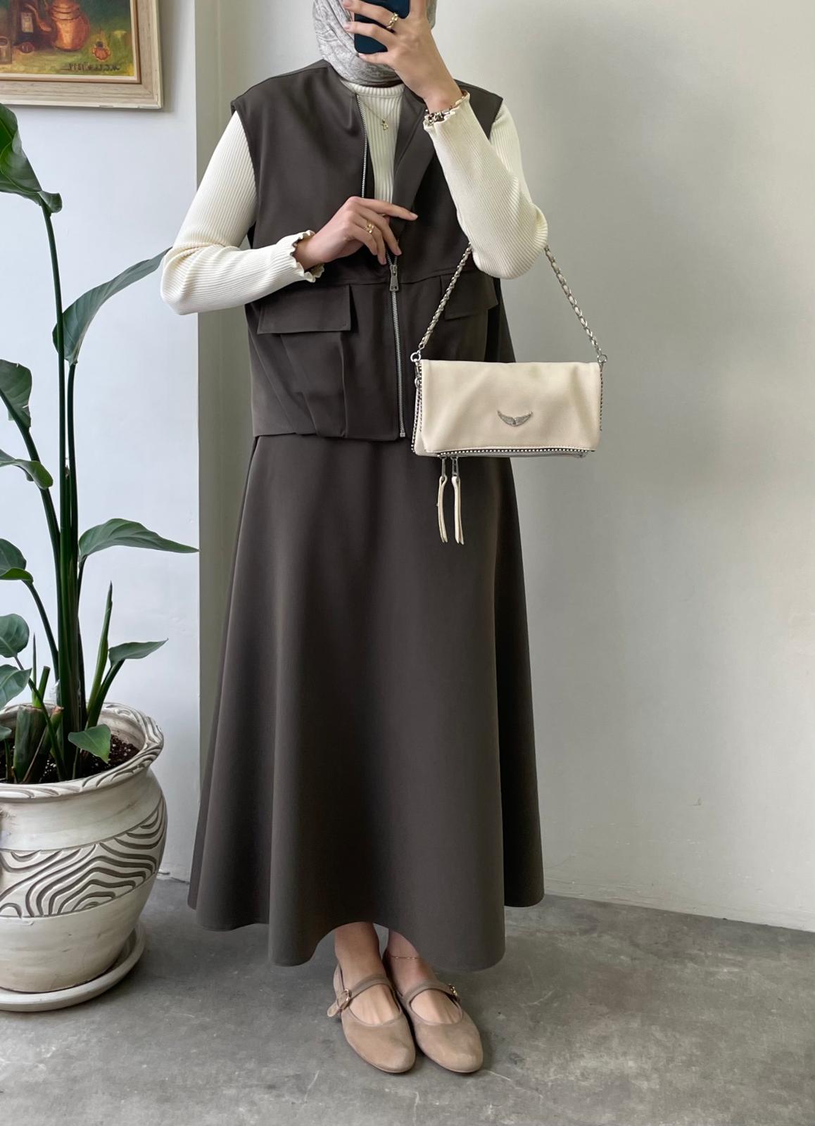 Bena Yelekli Takım - Pastel Yeşil