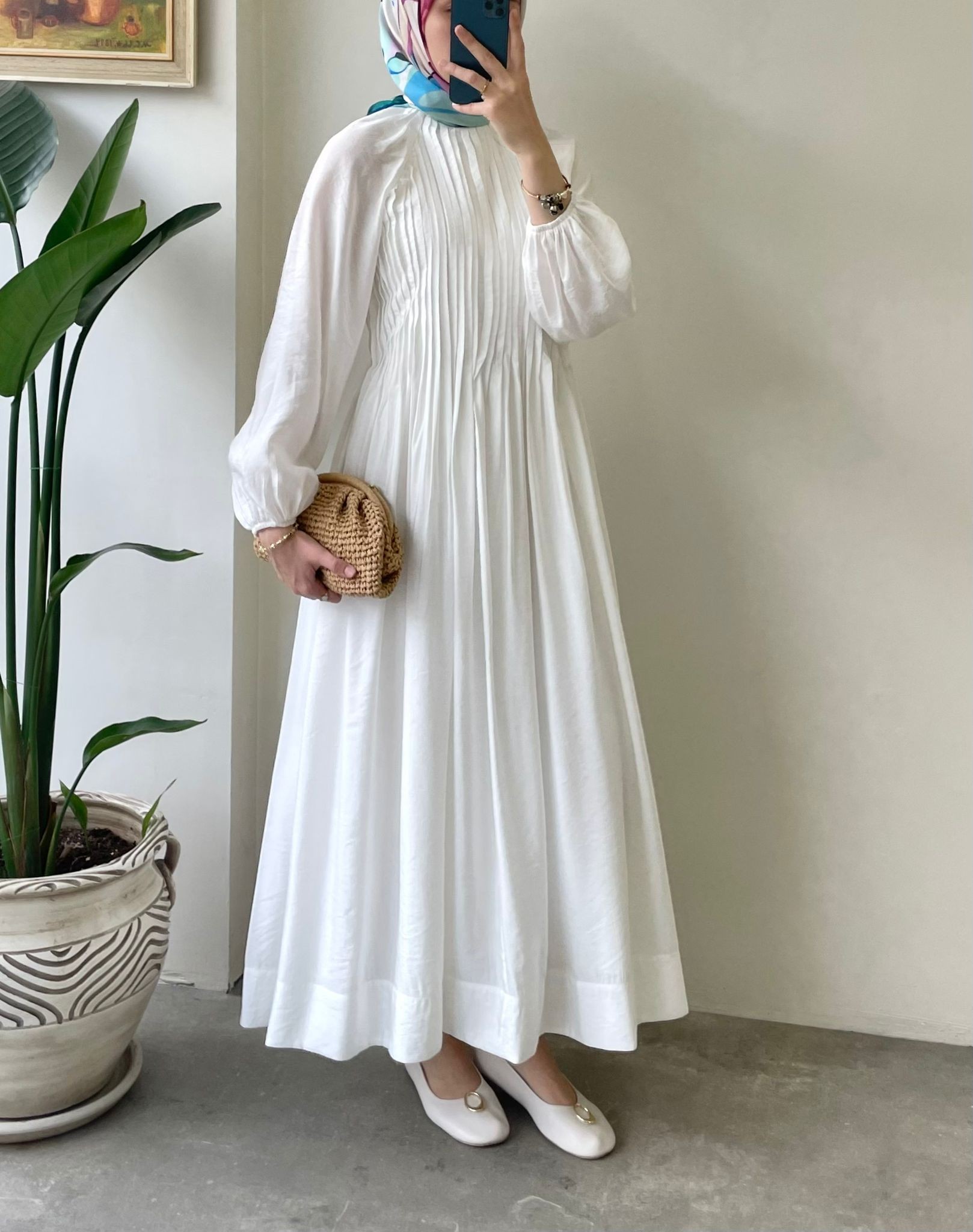 Diana Elbise - Beyaz