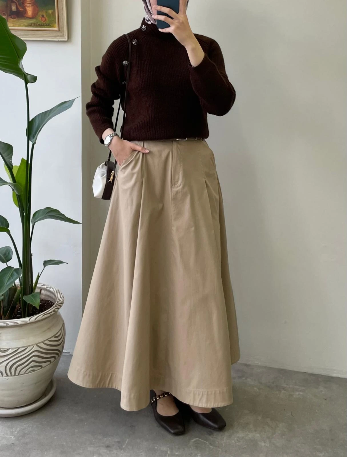 Düğme Detaylı Kazak