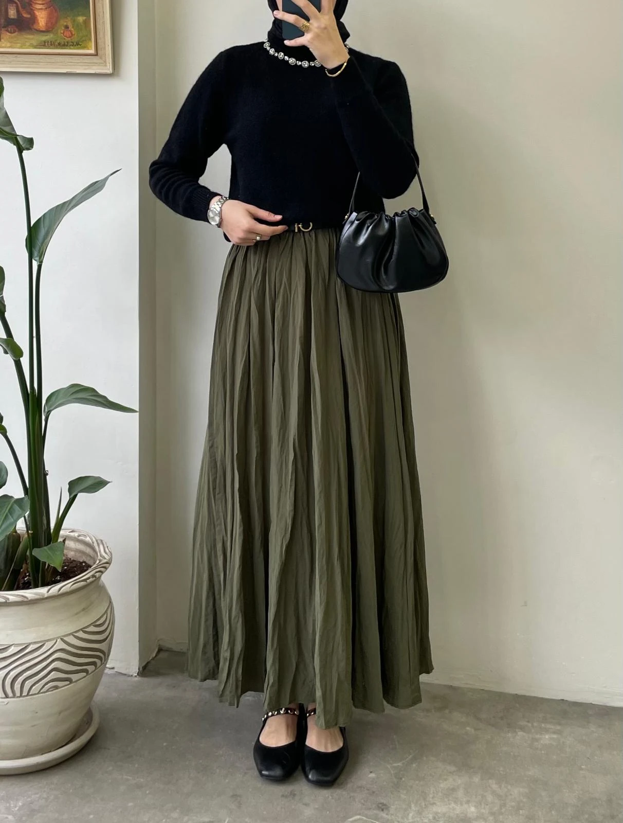 Kolye Aksesuarlı Kazak