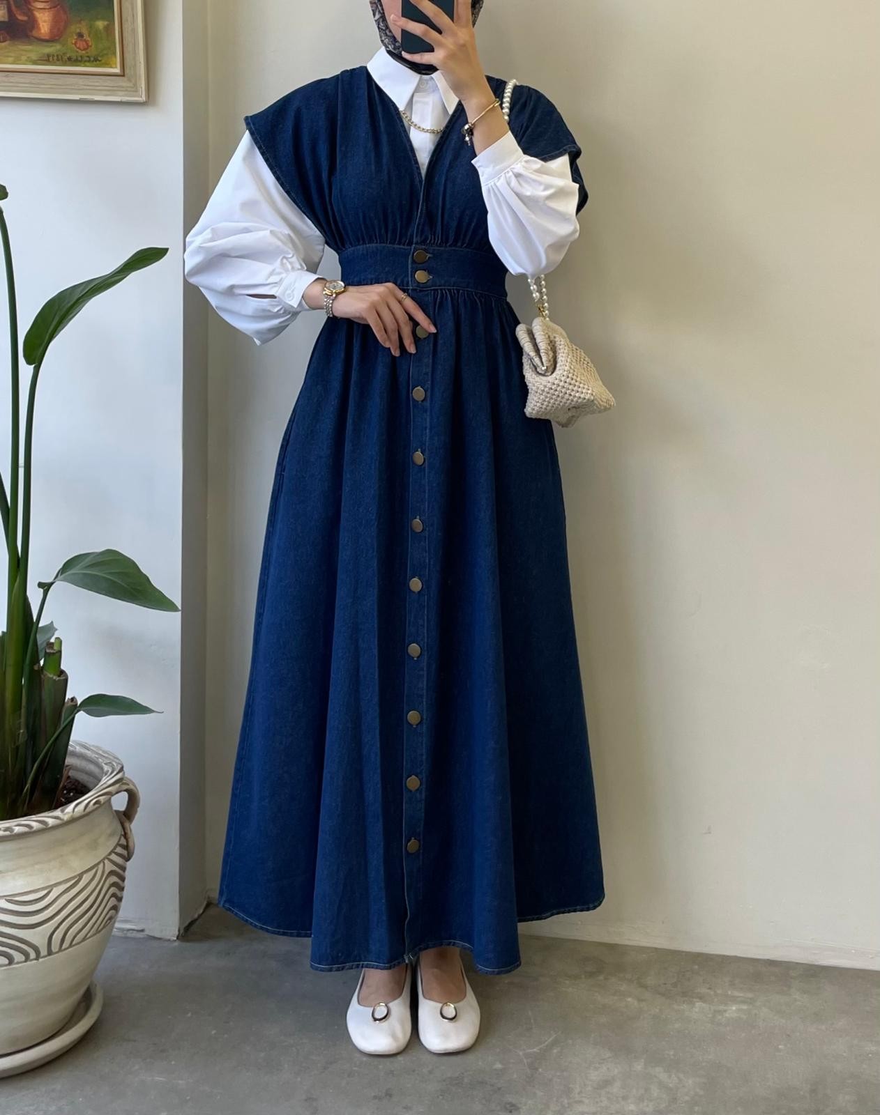 Moun Denim Jile - Koyu Mavi