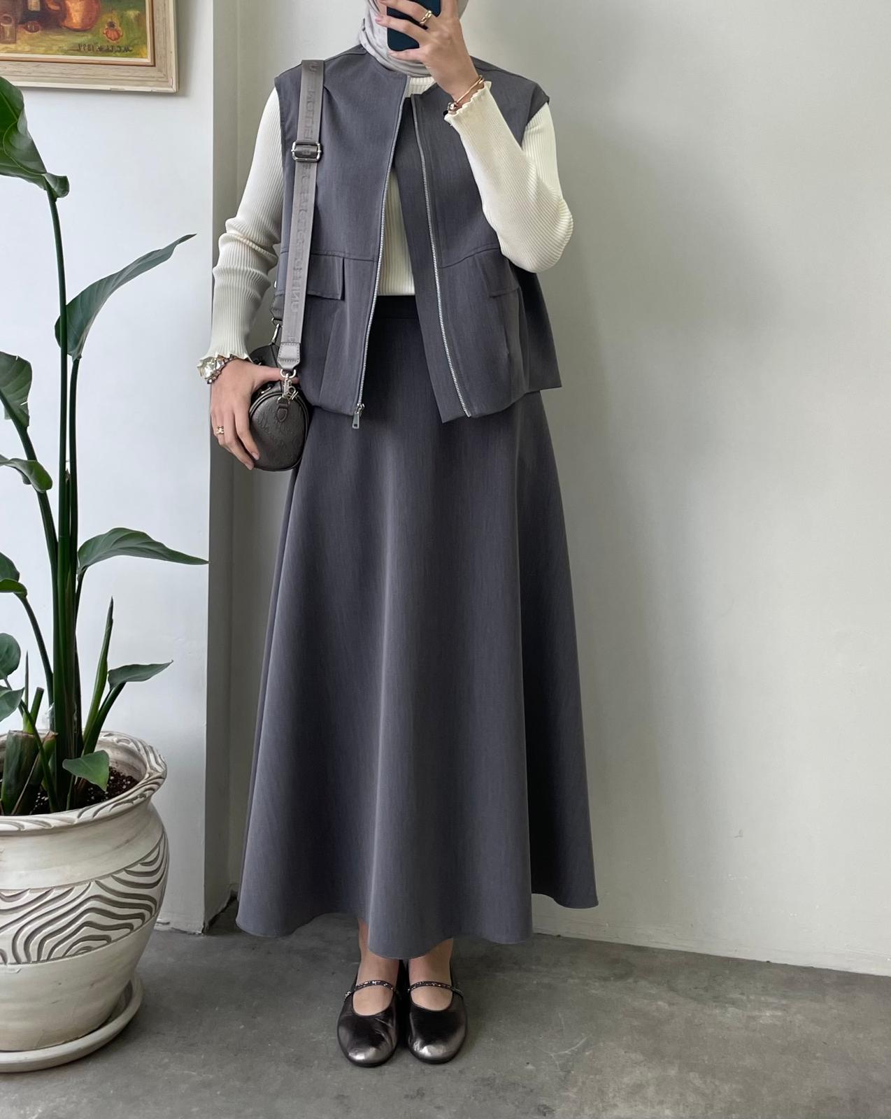 Bena Yelekli Takım - Gri