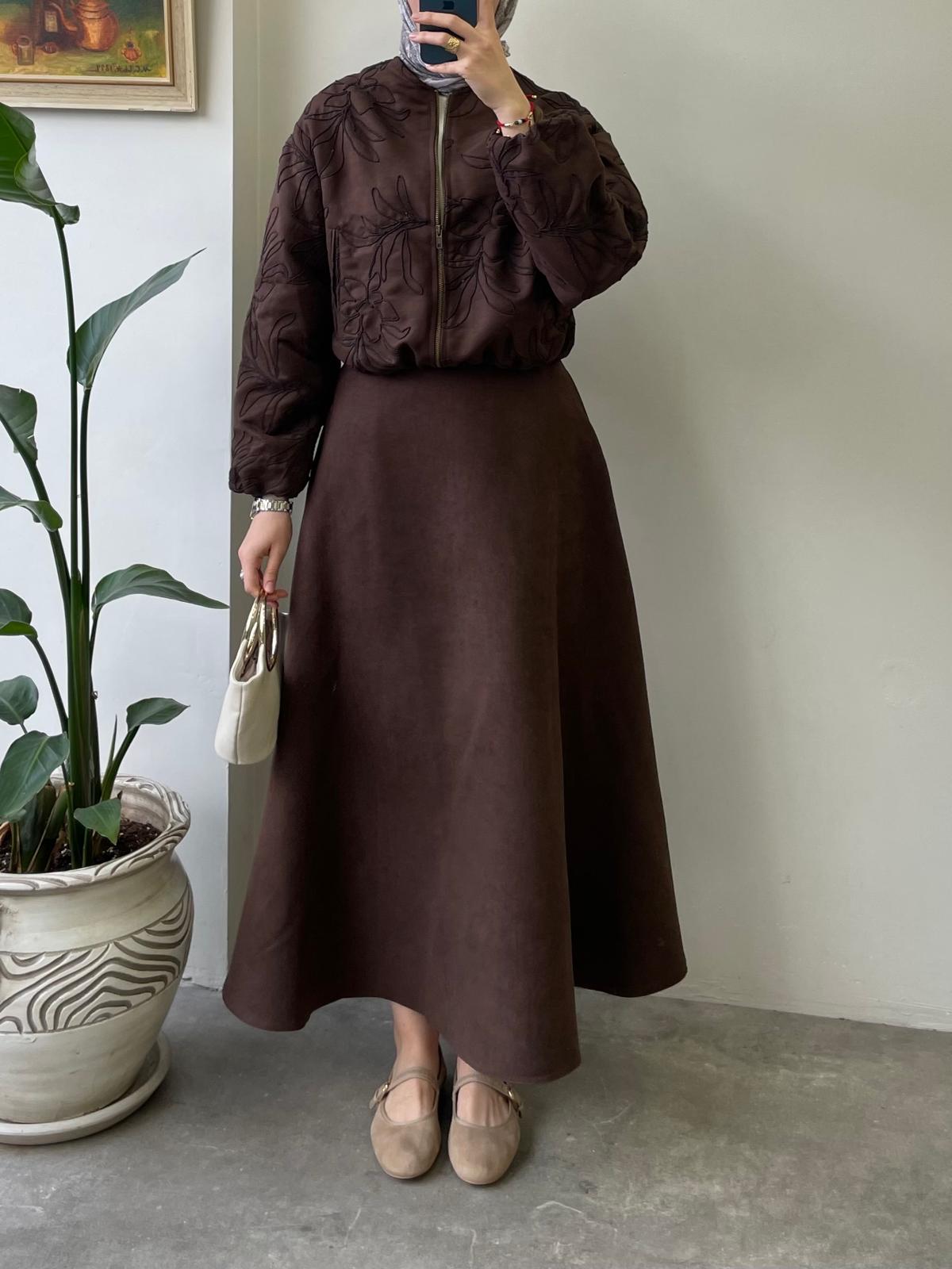 Nakış İşlemeli Süet Takım