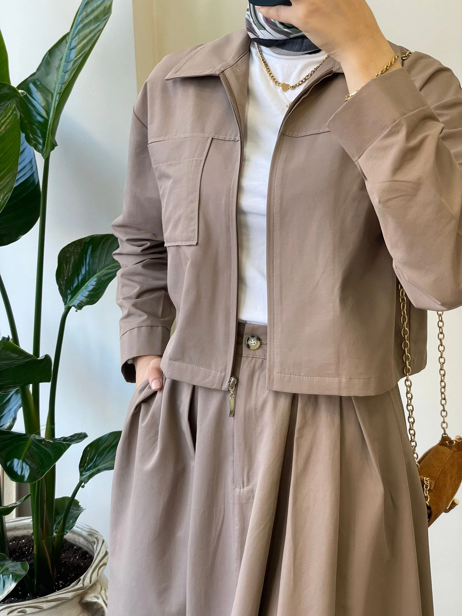 Gabardin Etekli Takım