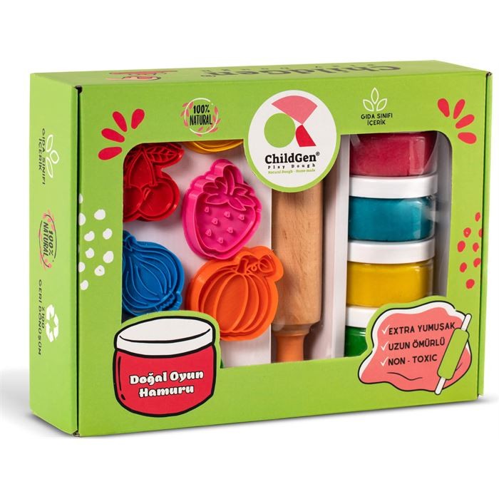 CHİLDGEN OYUN HAMURU PREMIUM SET - MEYVELER VE  SEBZELER