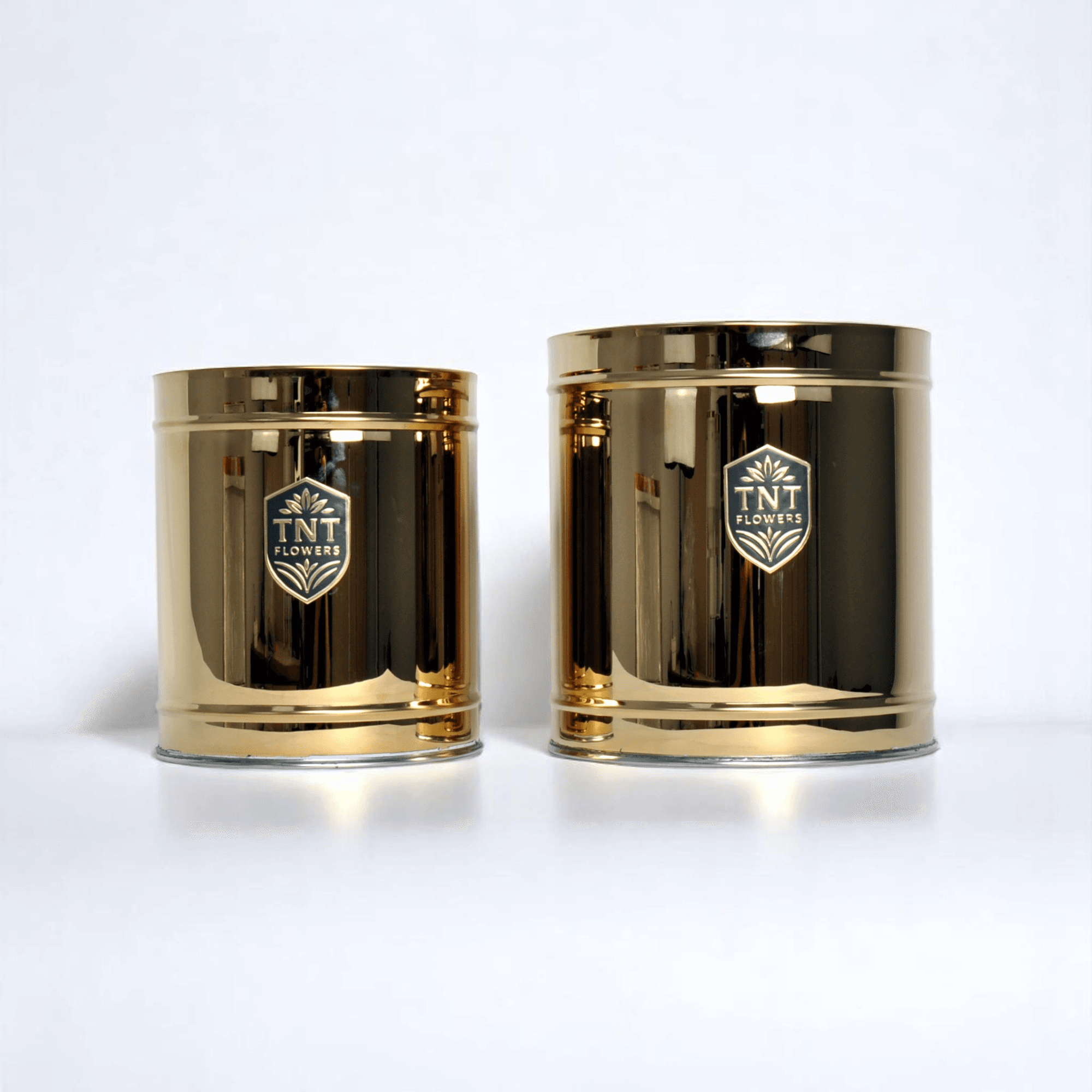 DUBAİ GOLD İKİLİ METAL SAKSI