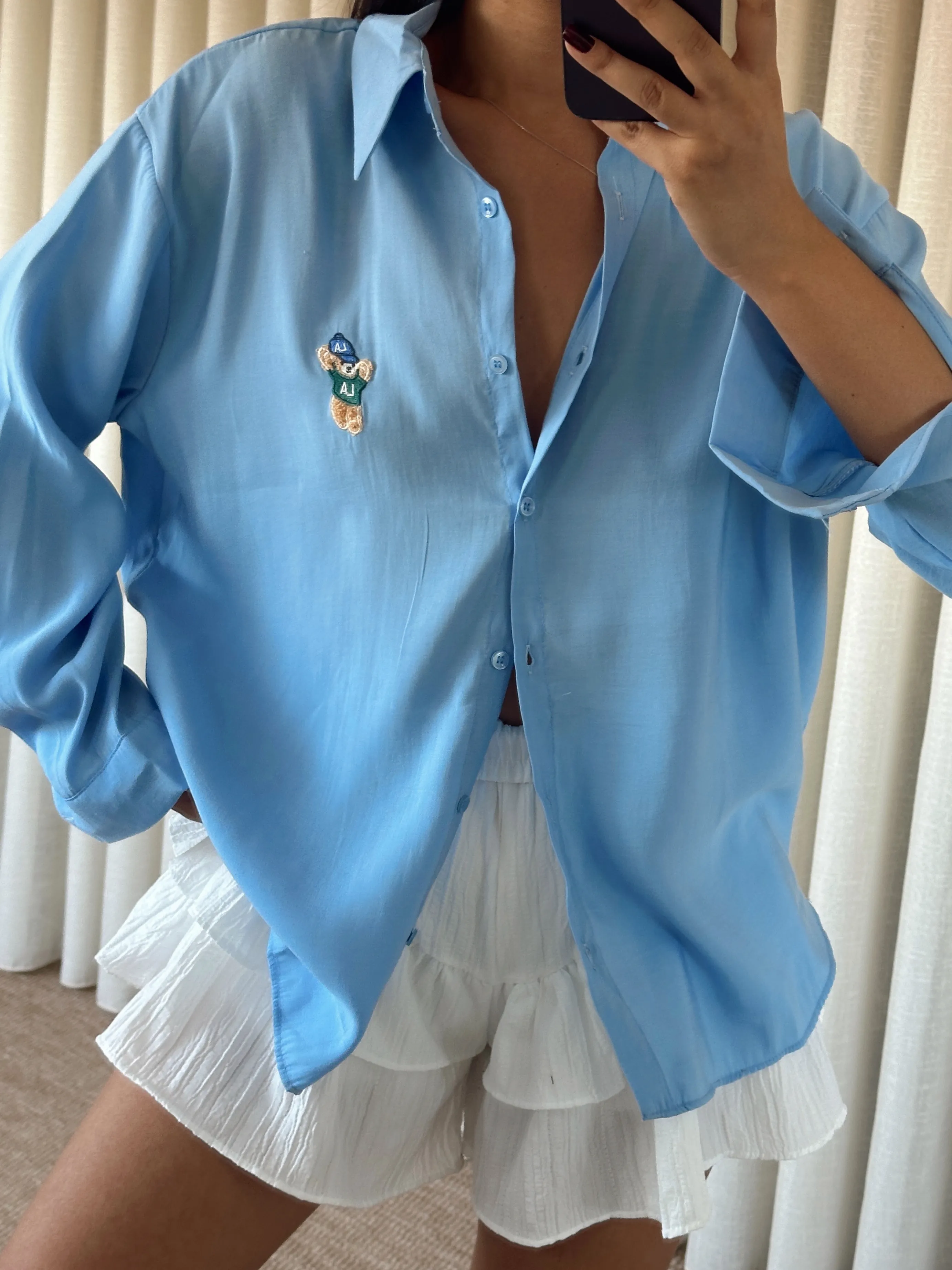 Modal Ayıcıklı Gömlek