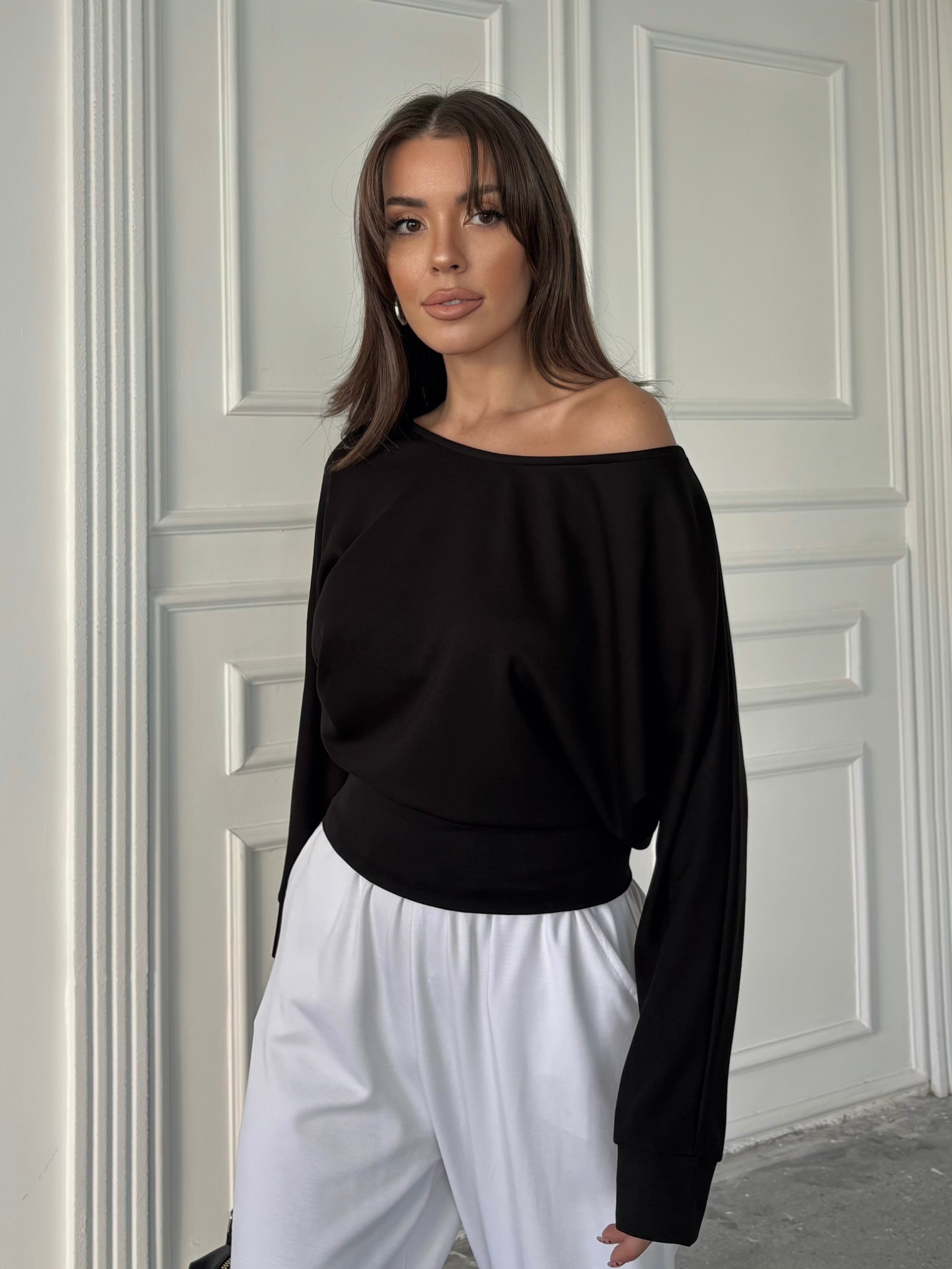 Yarasa Kol Bluz  - Siyah