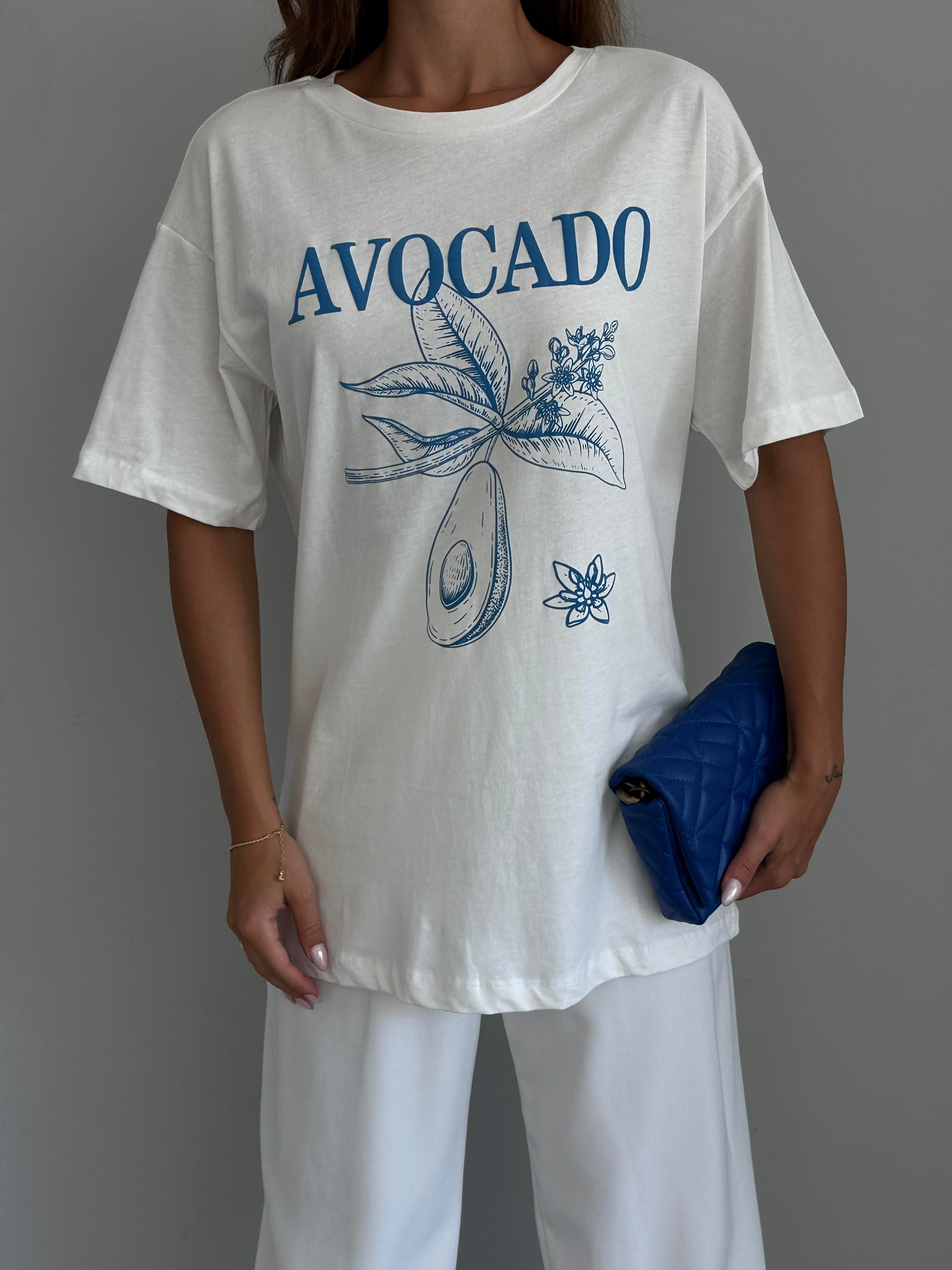 Avocado Oversize Basic Beyaz