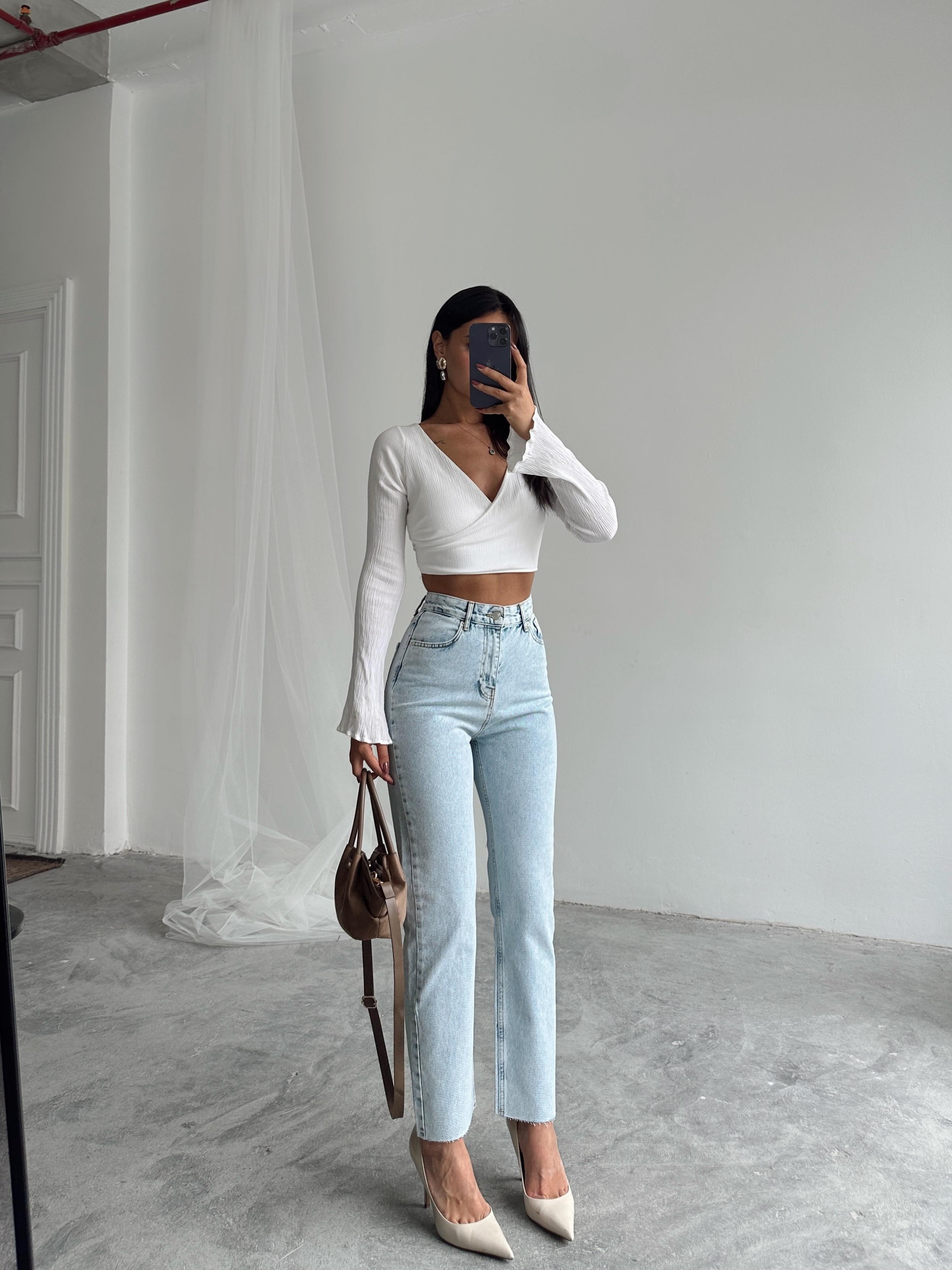 Massimo Mom Fit Jean - Buz Mavi