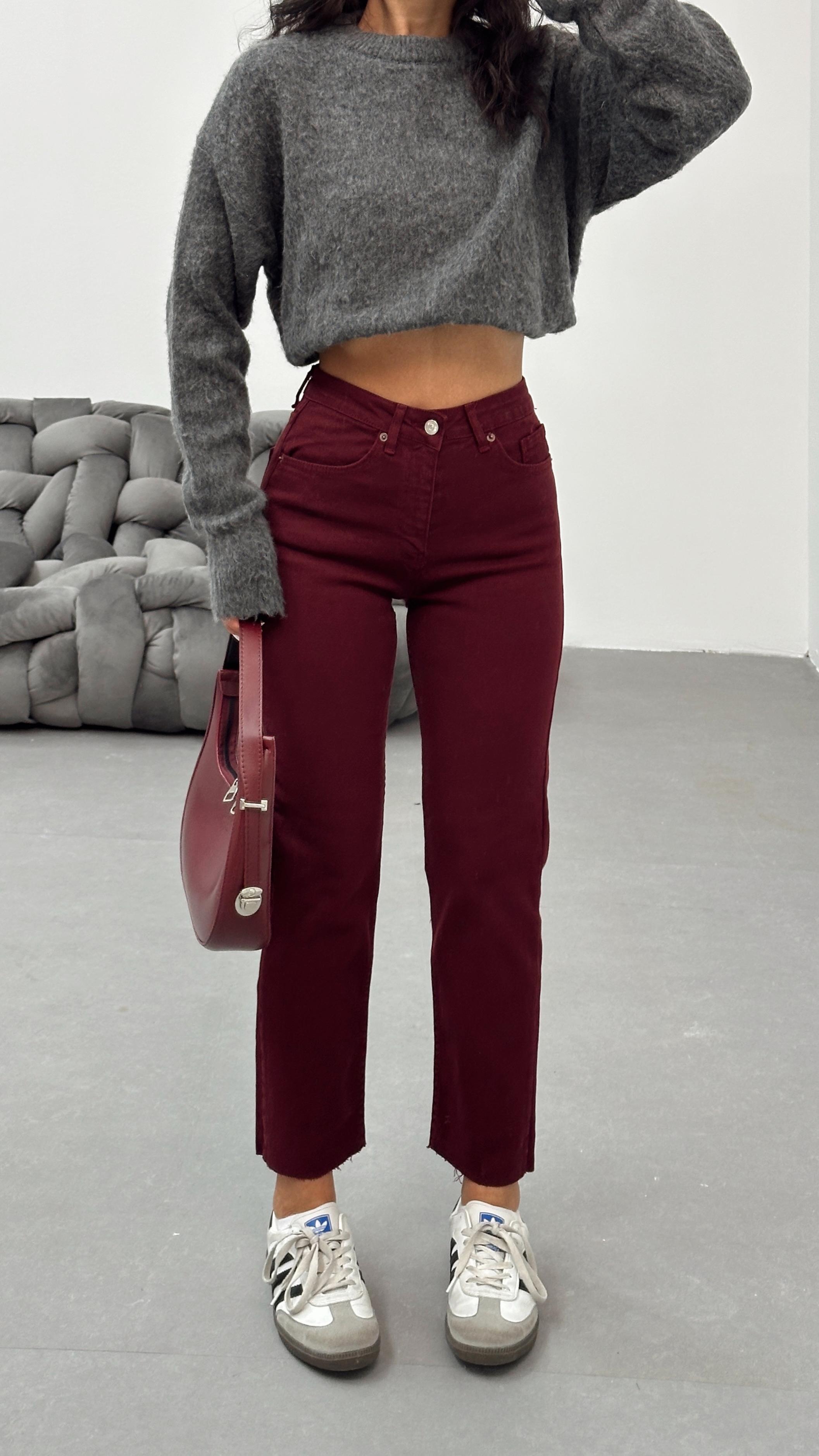 Original Straight Jeans Bordo