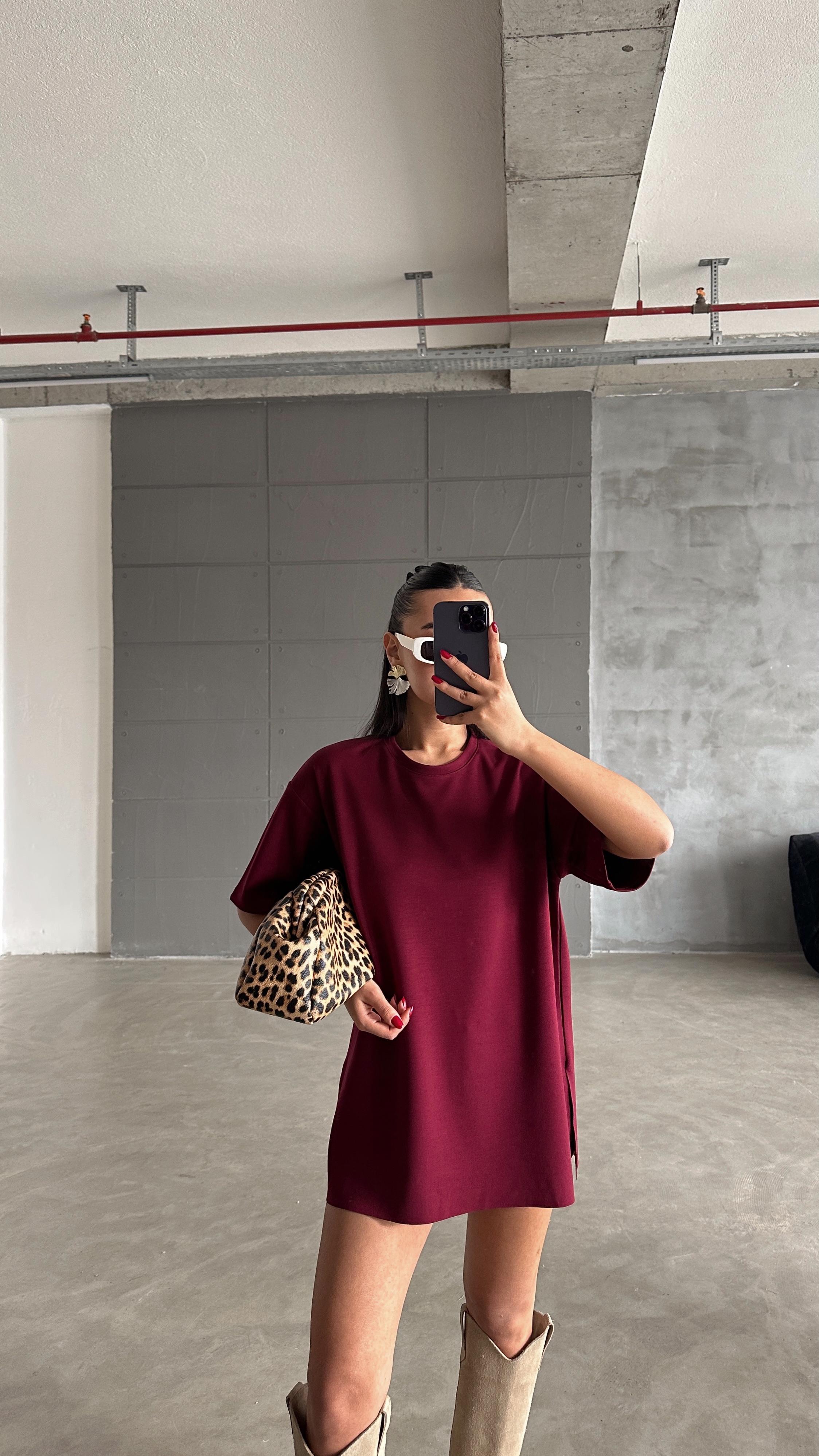 Oversize Basic - Bordo