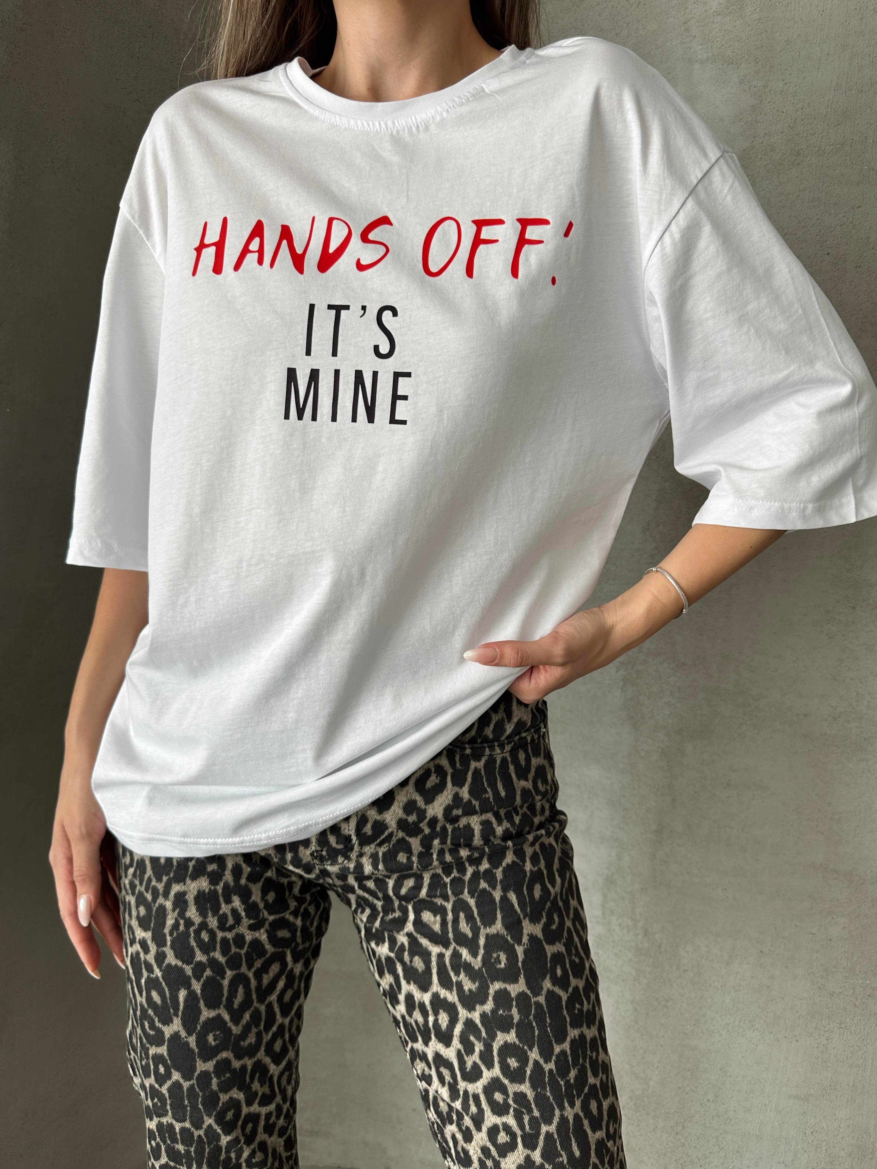 Hands Of Baskı Tshirt Beyaz