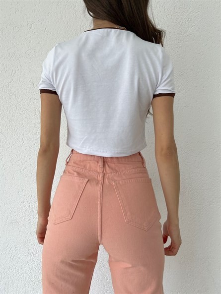NY Basic Croptop Beyaz