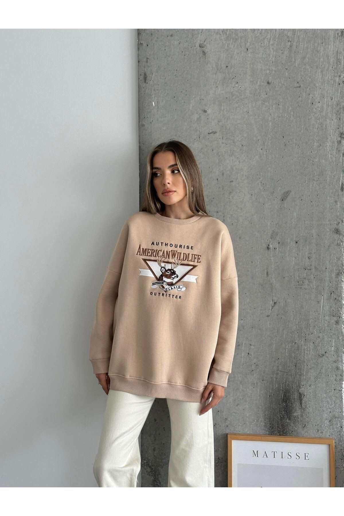 Amerıcan Wılder Sweatshirt Vizon