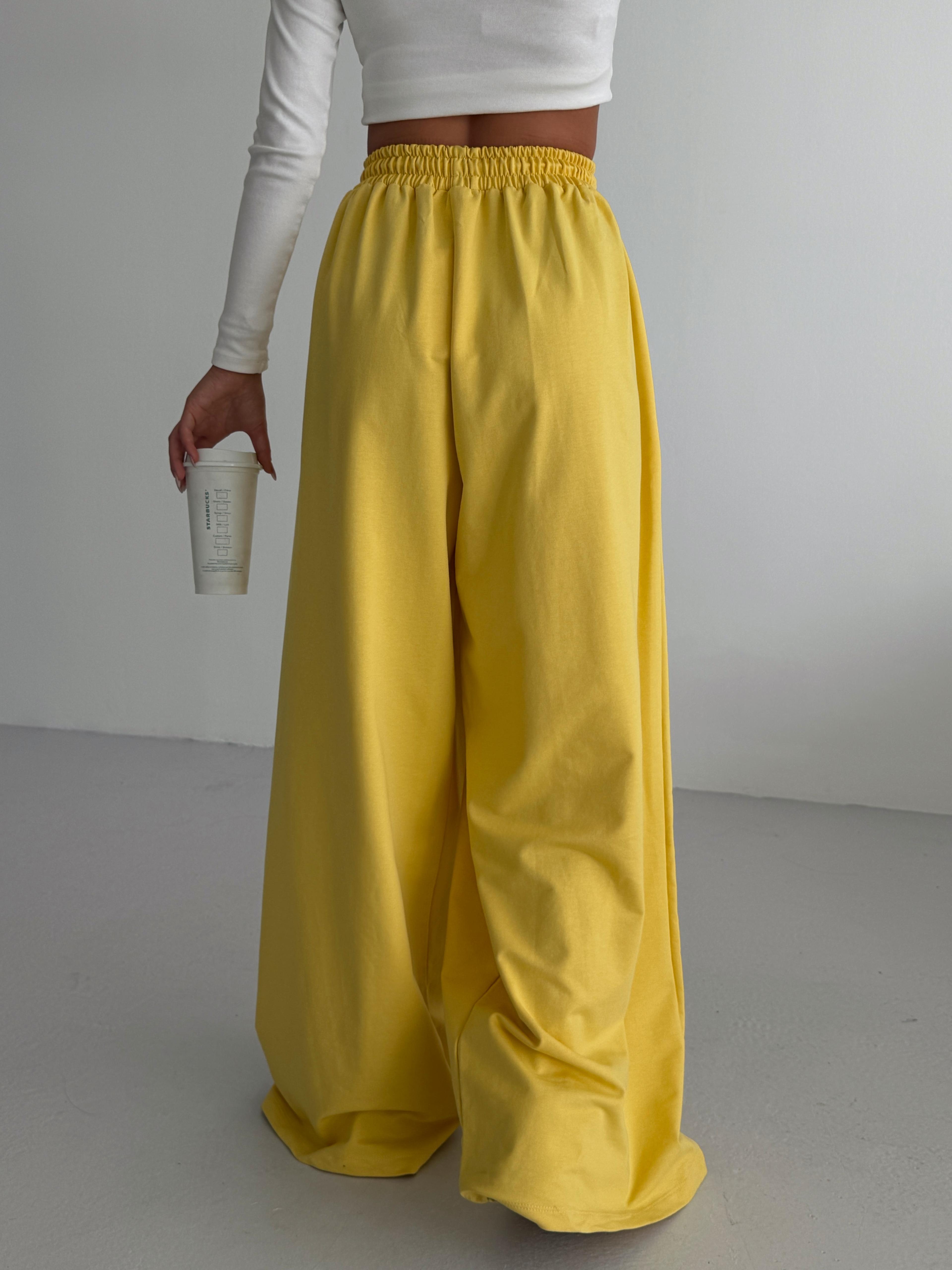 Baggy Salaş Eşofman - Sarı