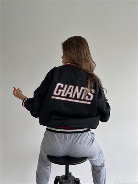 NY Giants Bomber Ceket Siyah