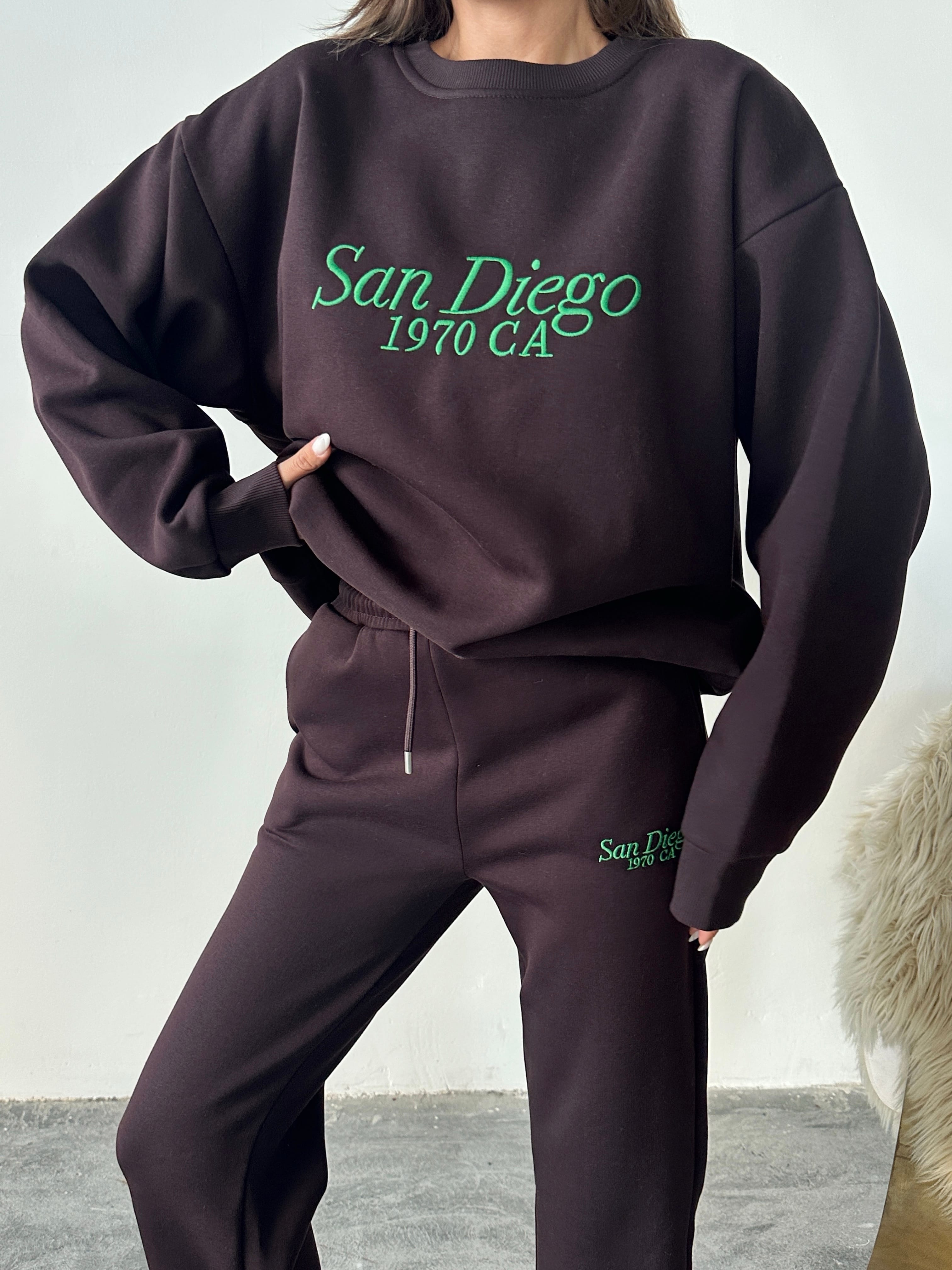 Sandiego Eşofman Takım Acı kahve
