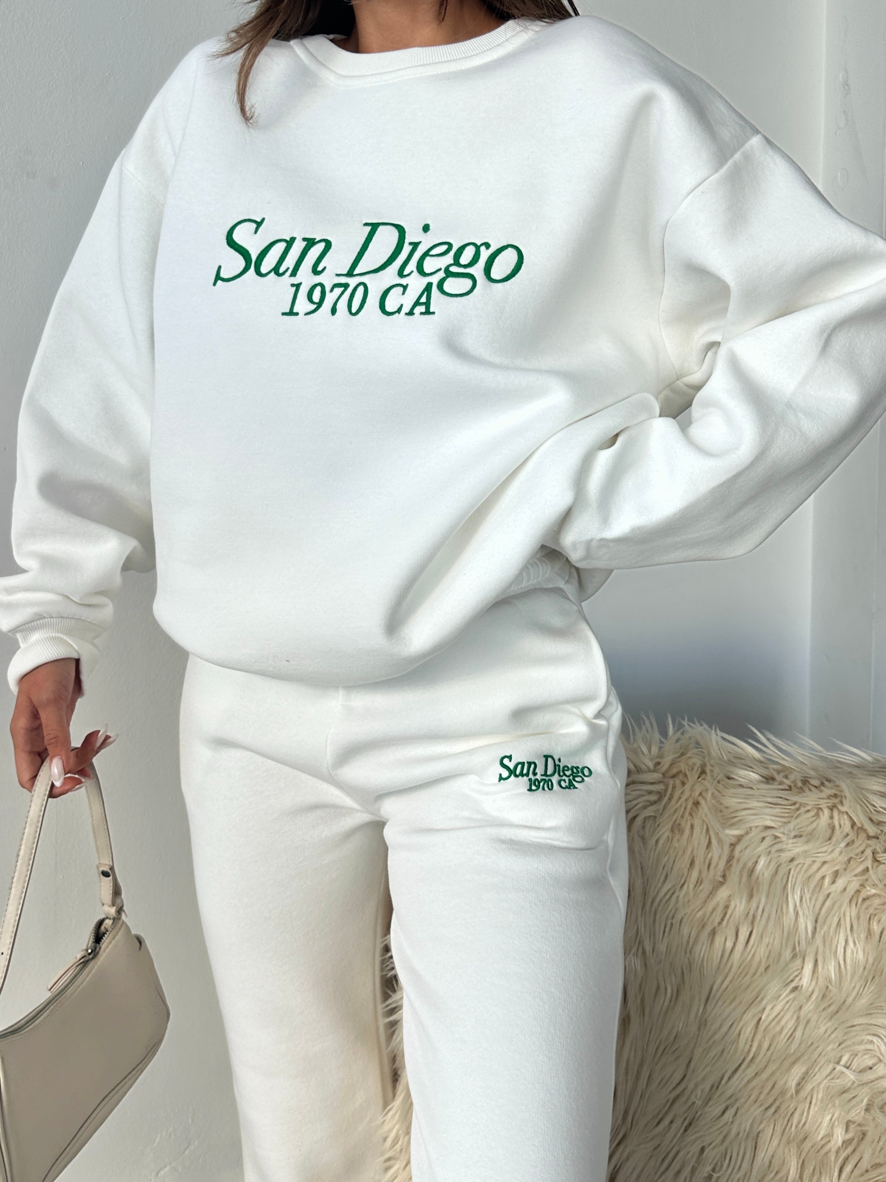 Sandiego Eşofman Takım Beyaz