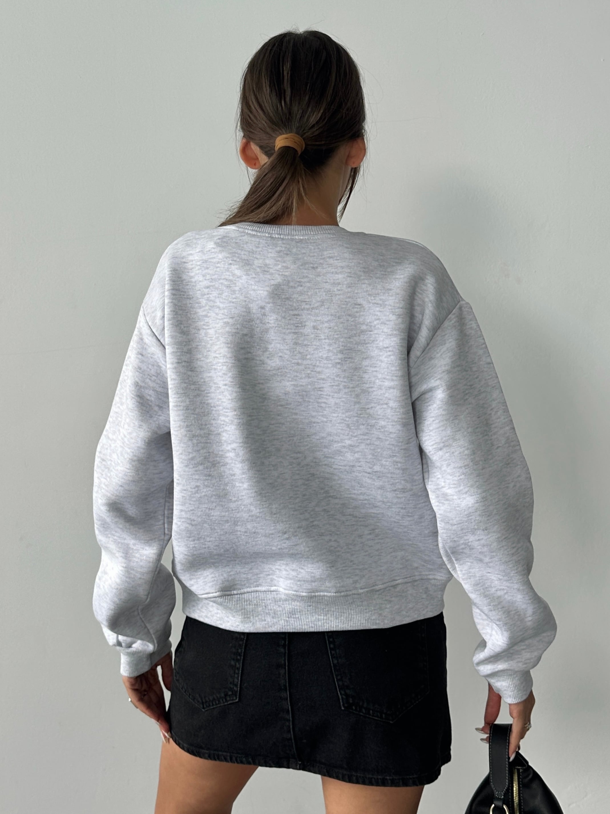 Hopeful Nakış Sweat - Gri