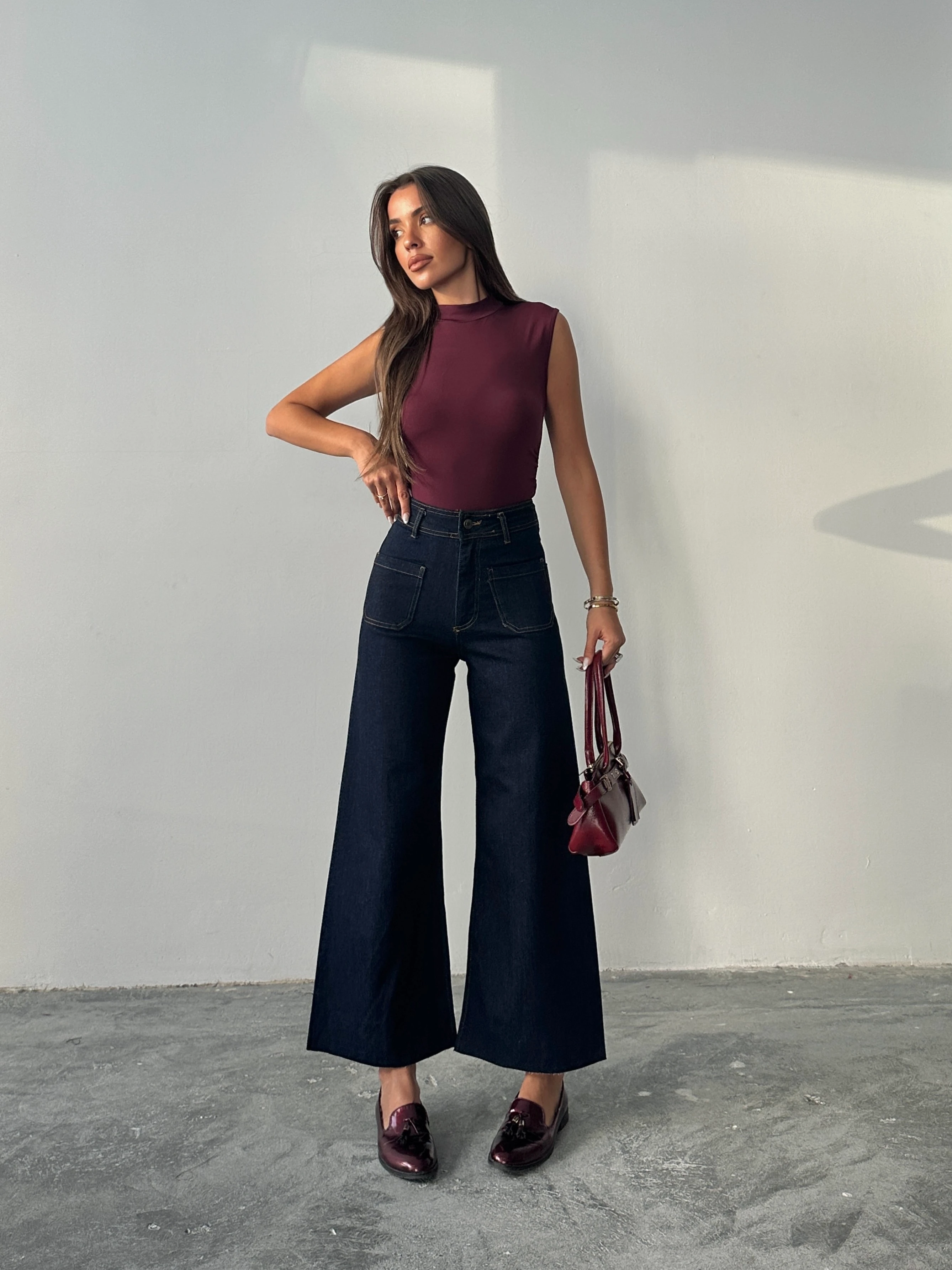 Cepli Fit Palazzo - Dark Blue