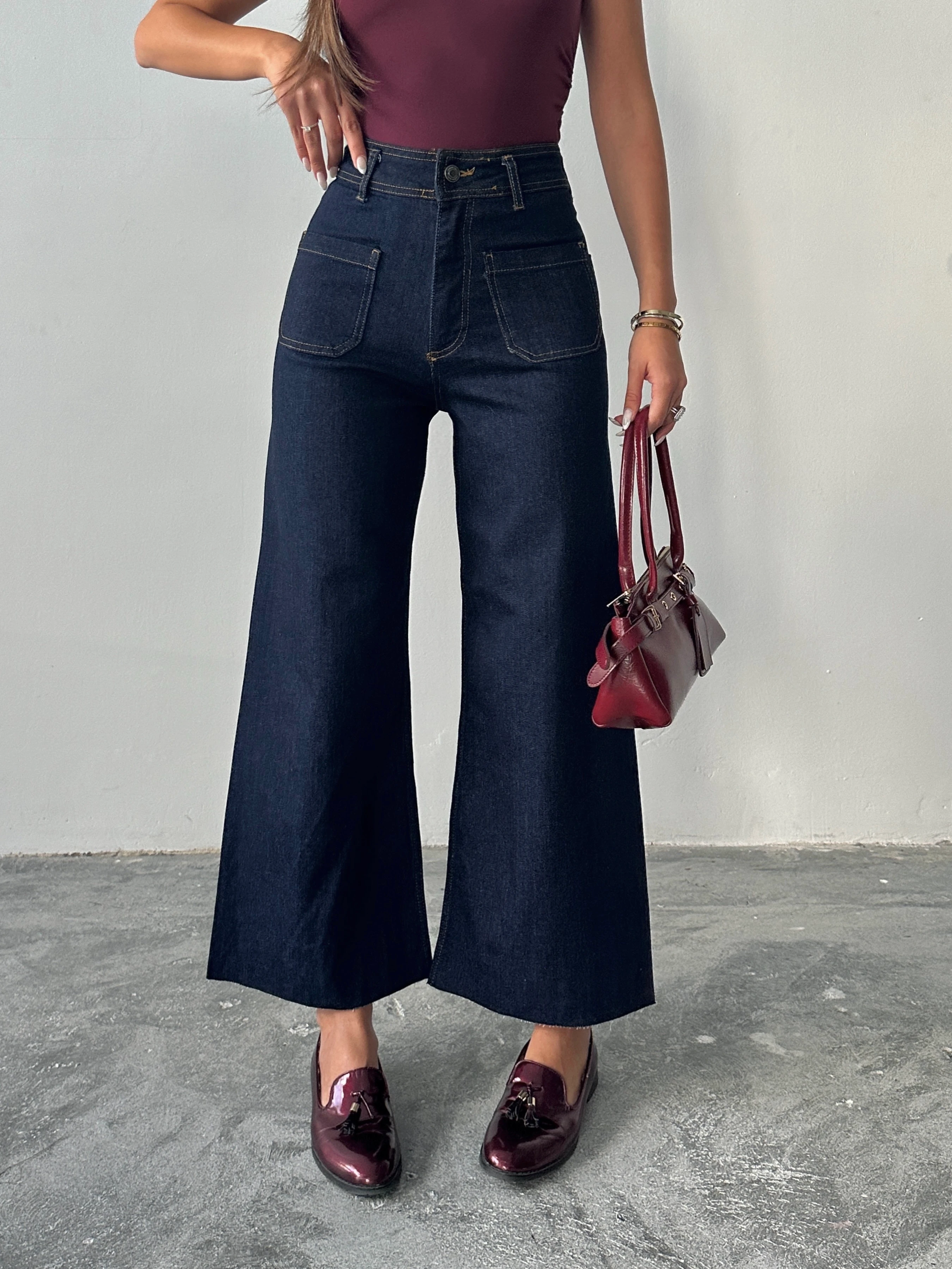 Cepli Fit Palazzo - Dark Blue