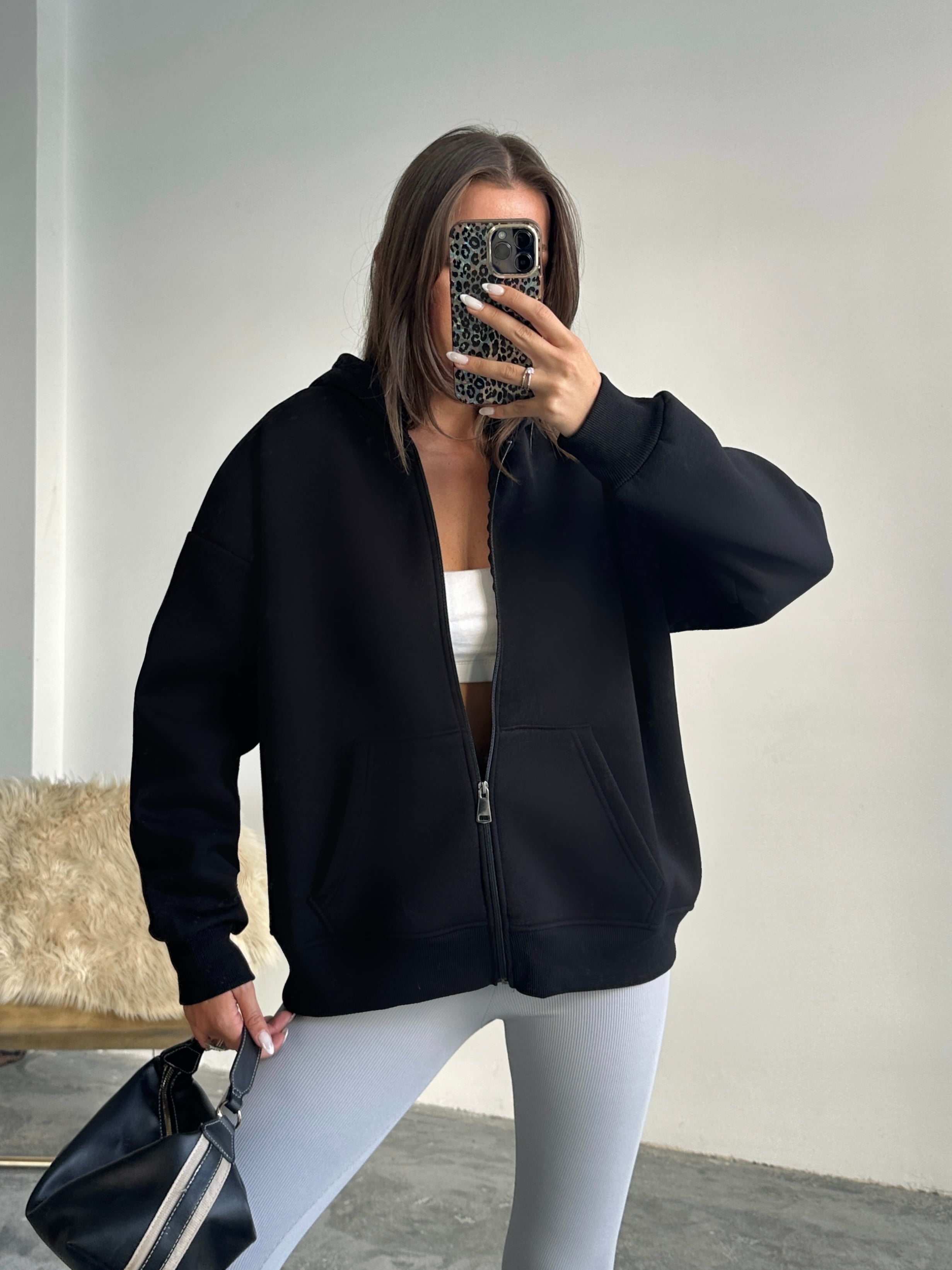 Fermuarlı Cepli Sweat