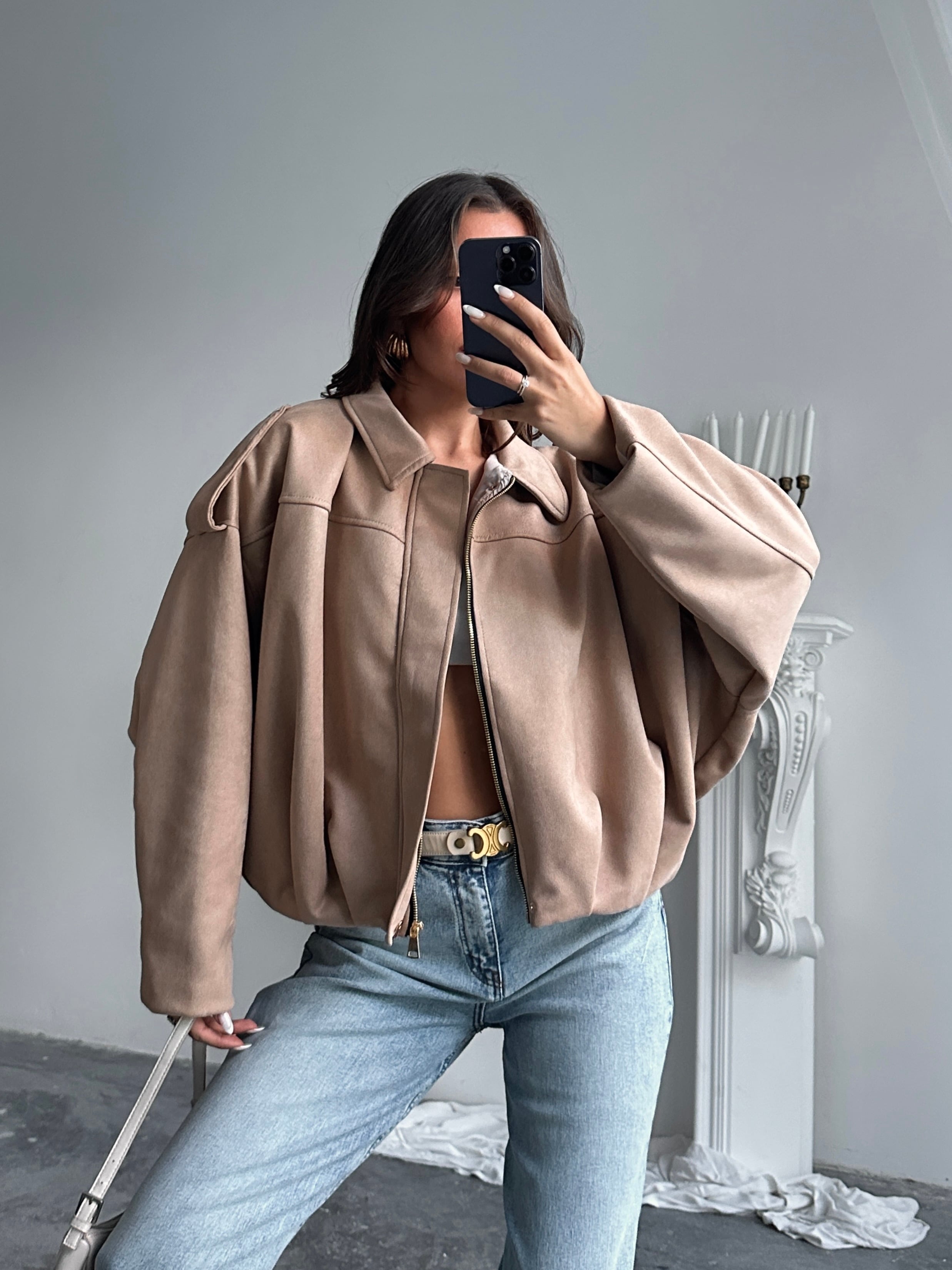 Bomber Süet Ceket