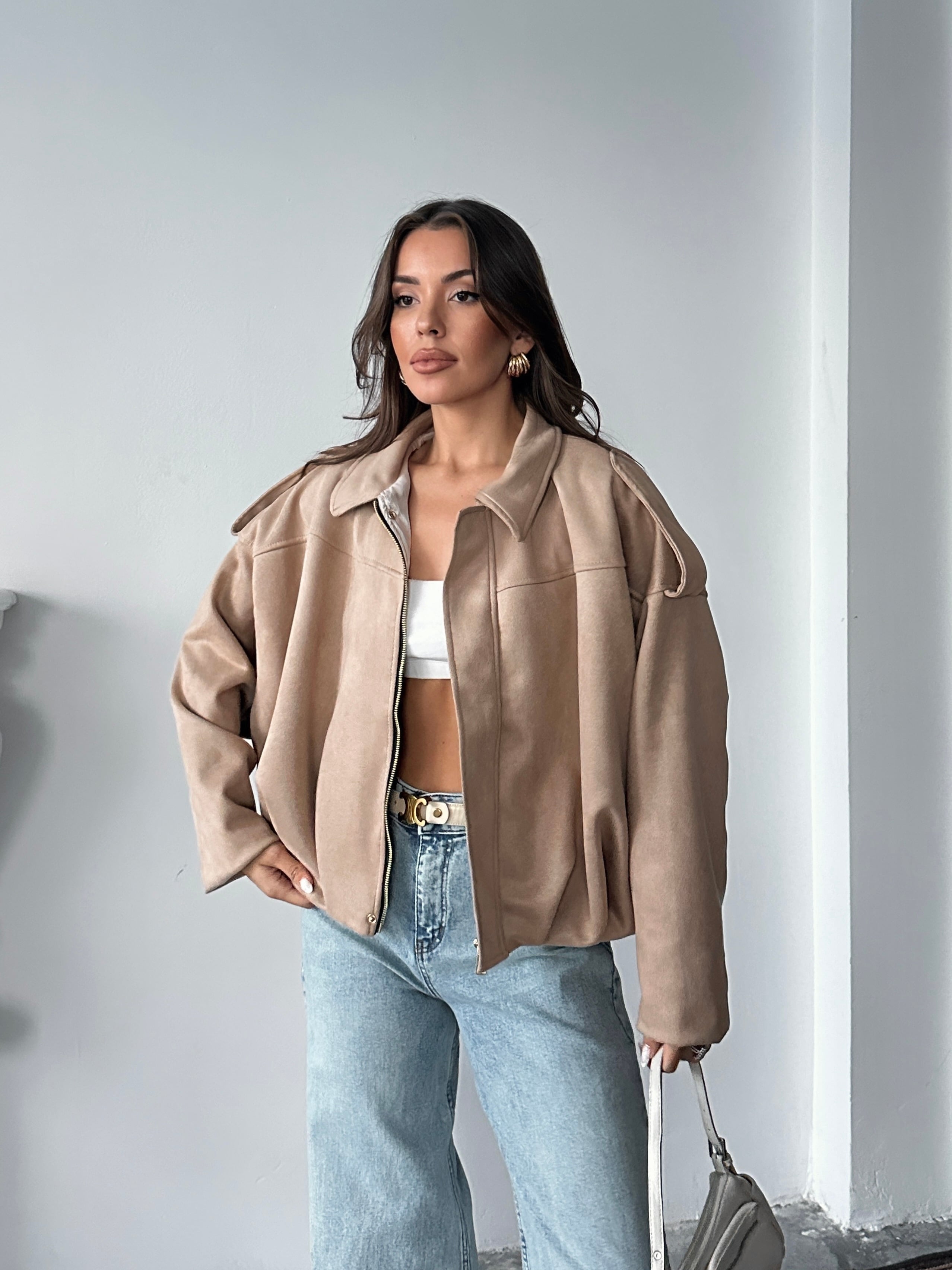 Bomber Süet Ceket