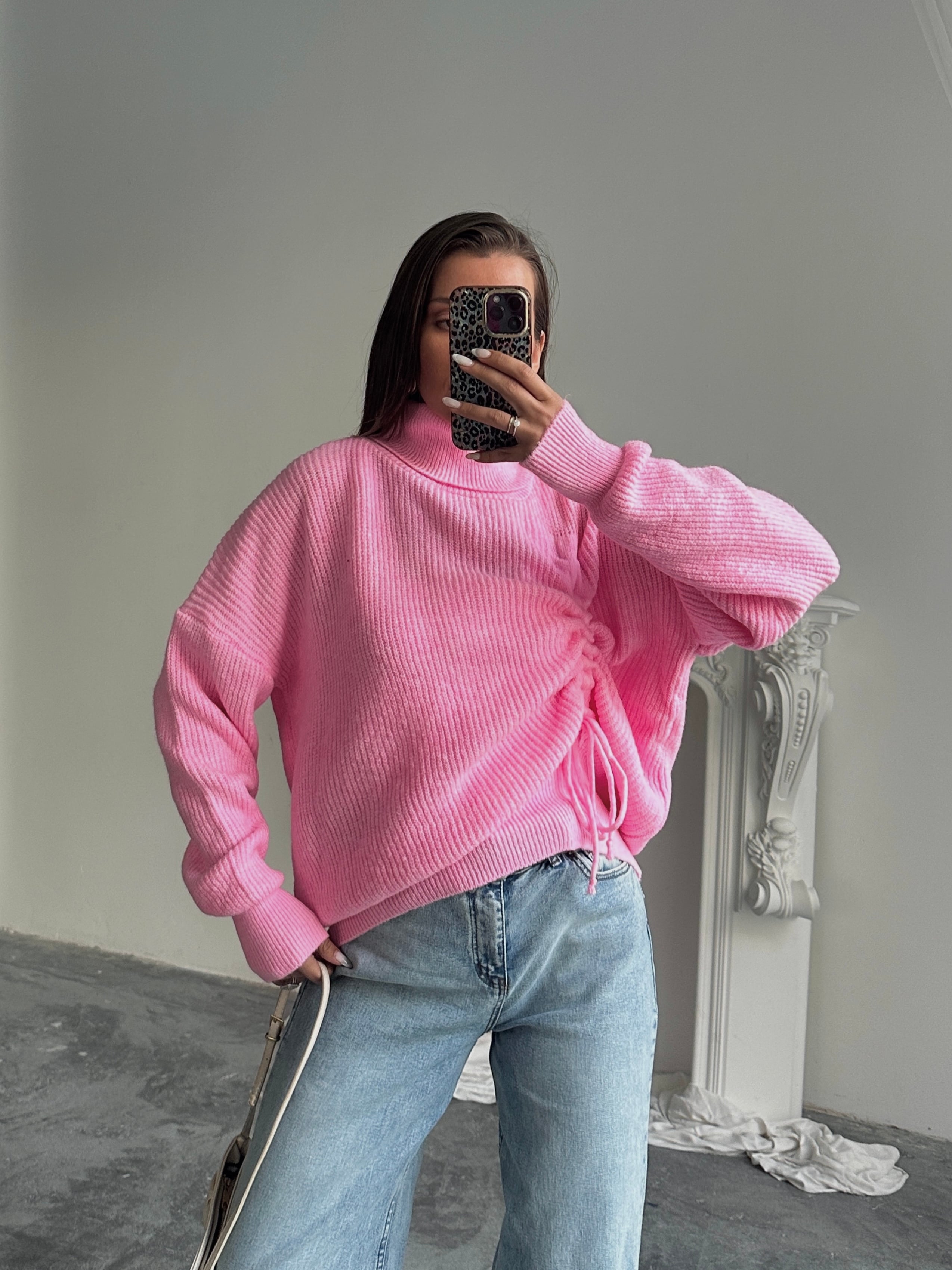 Selanik Balıkçı Triko - Pembe