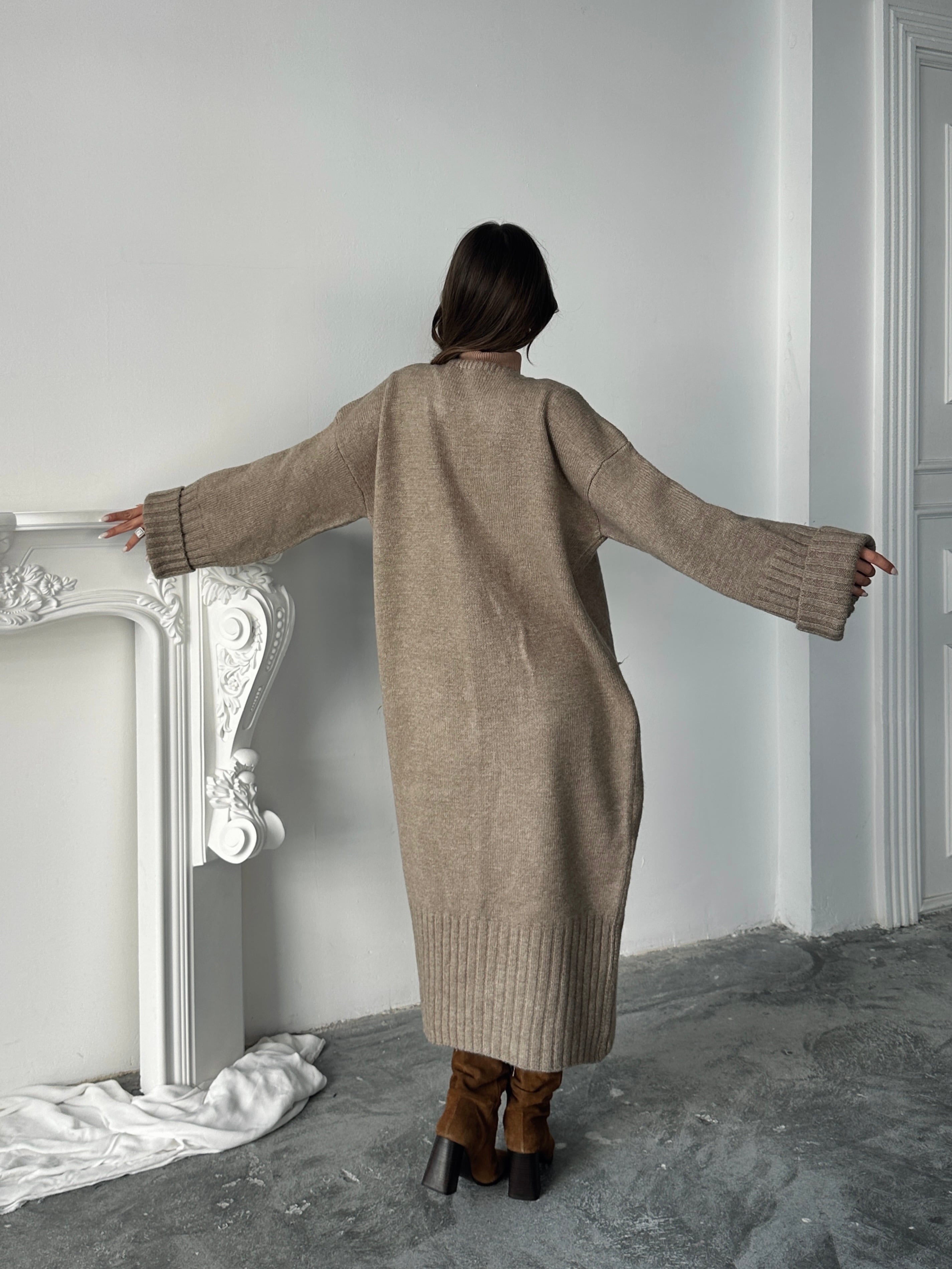 Oversize Uzun Hırka