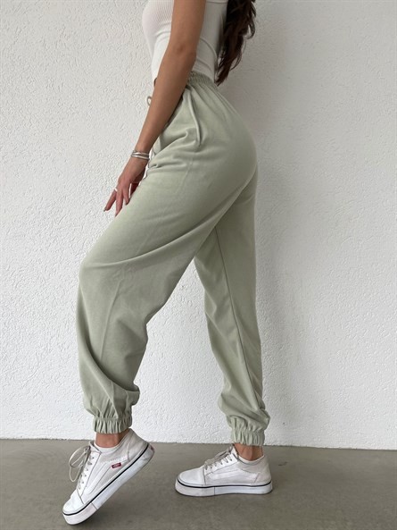 Bel Bağlama Boyfriend Jogger Eşofman Mint