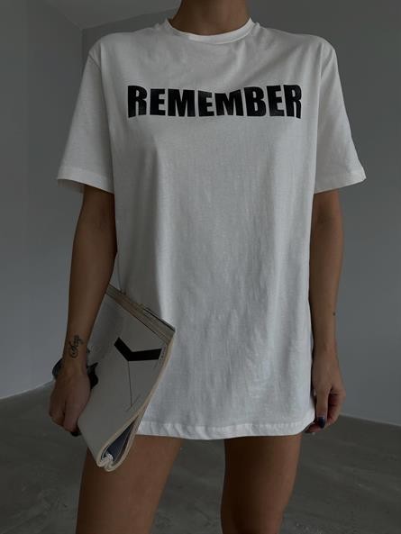 Remember Basic T-shirt Beyaz
