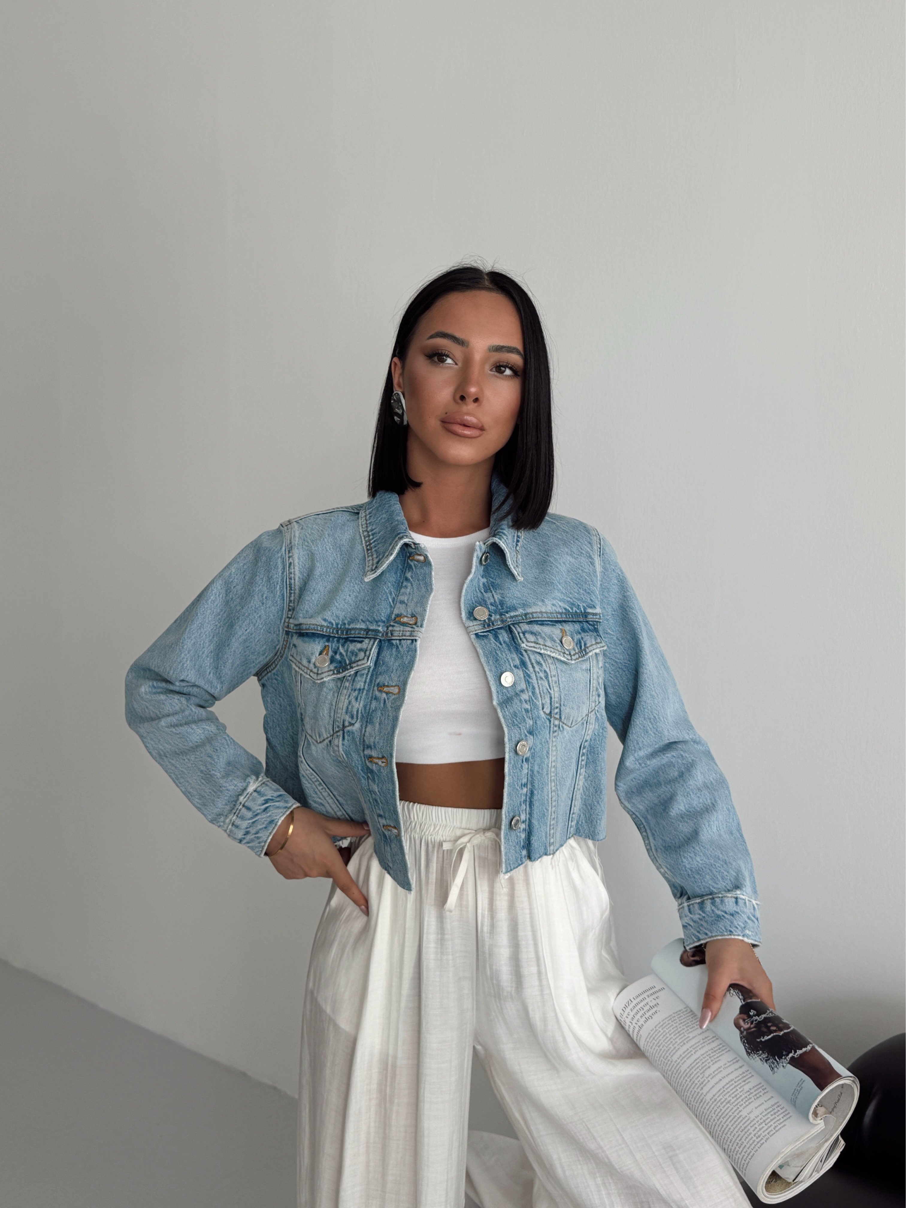 Orıgınal Denim Ceket  - Buz Mavi