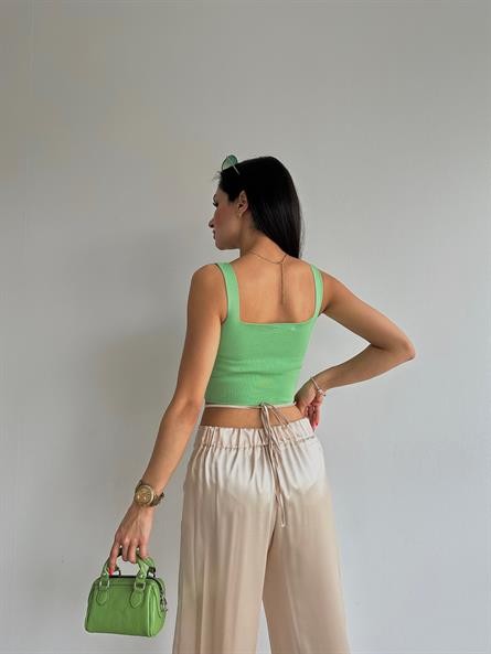 Triko Korse Crop Mint