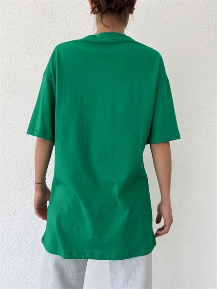 Nobody’s Perfect Oversize Basic Yeşil