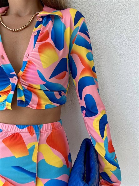 Original Colourful İkili Takım Pembe-Mavi