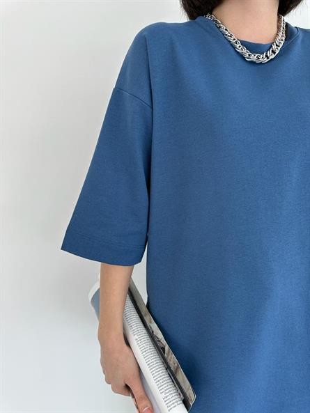 Basic T-Shirt İndigo