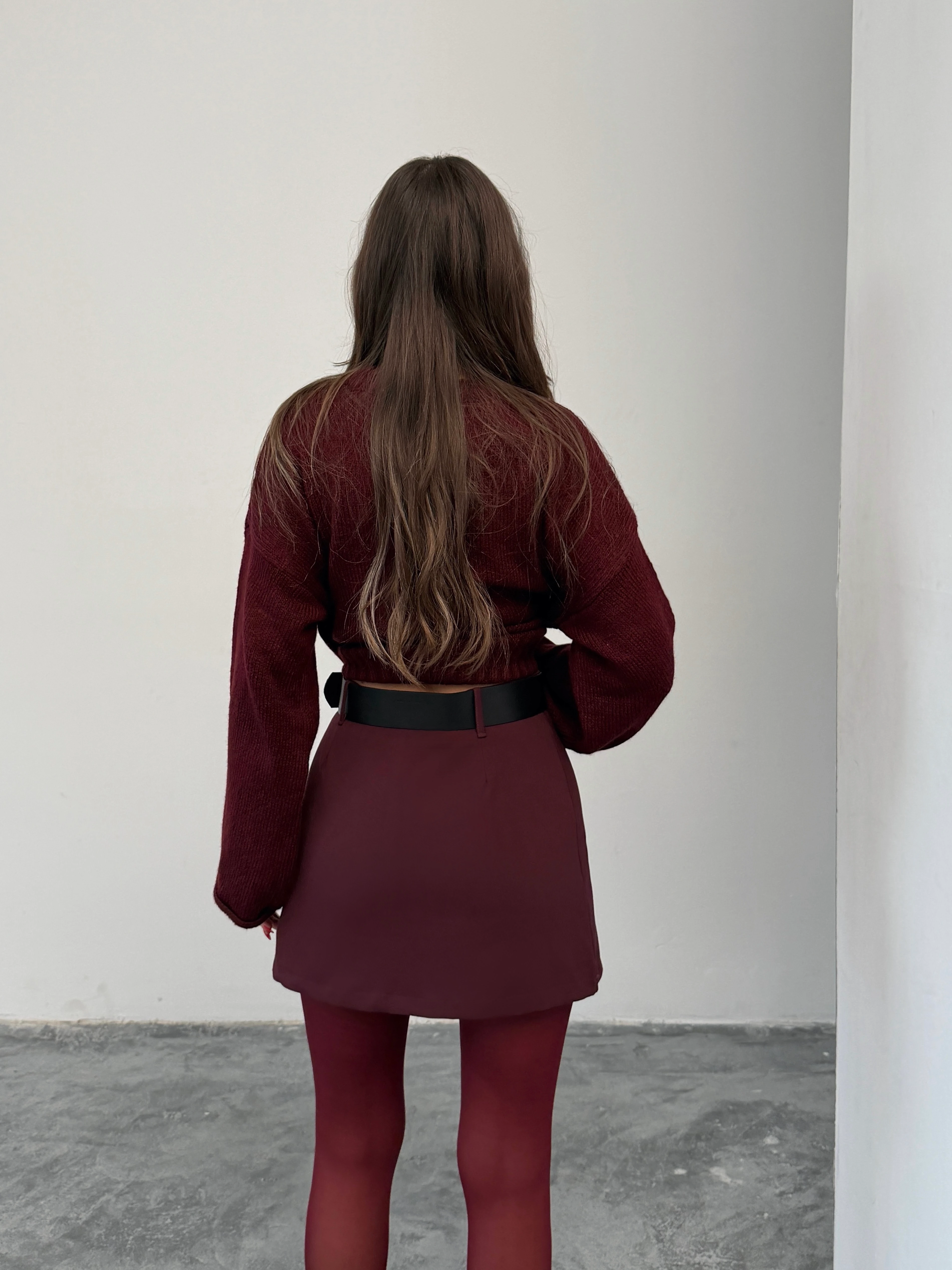 İçi Şortlu Kemerli Etek