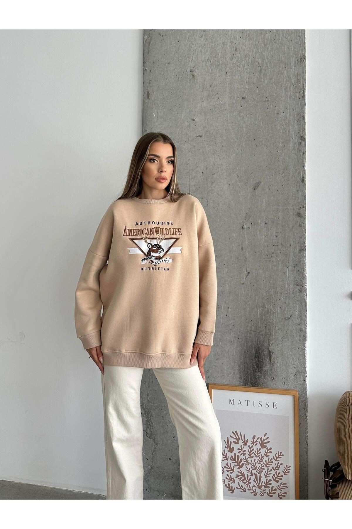 Amerıcan Wılder Sweatshirt Vizon