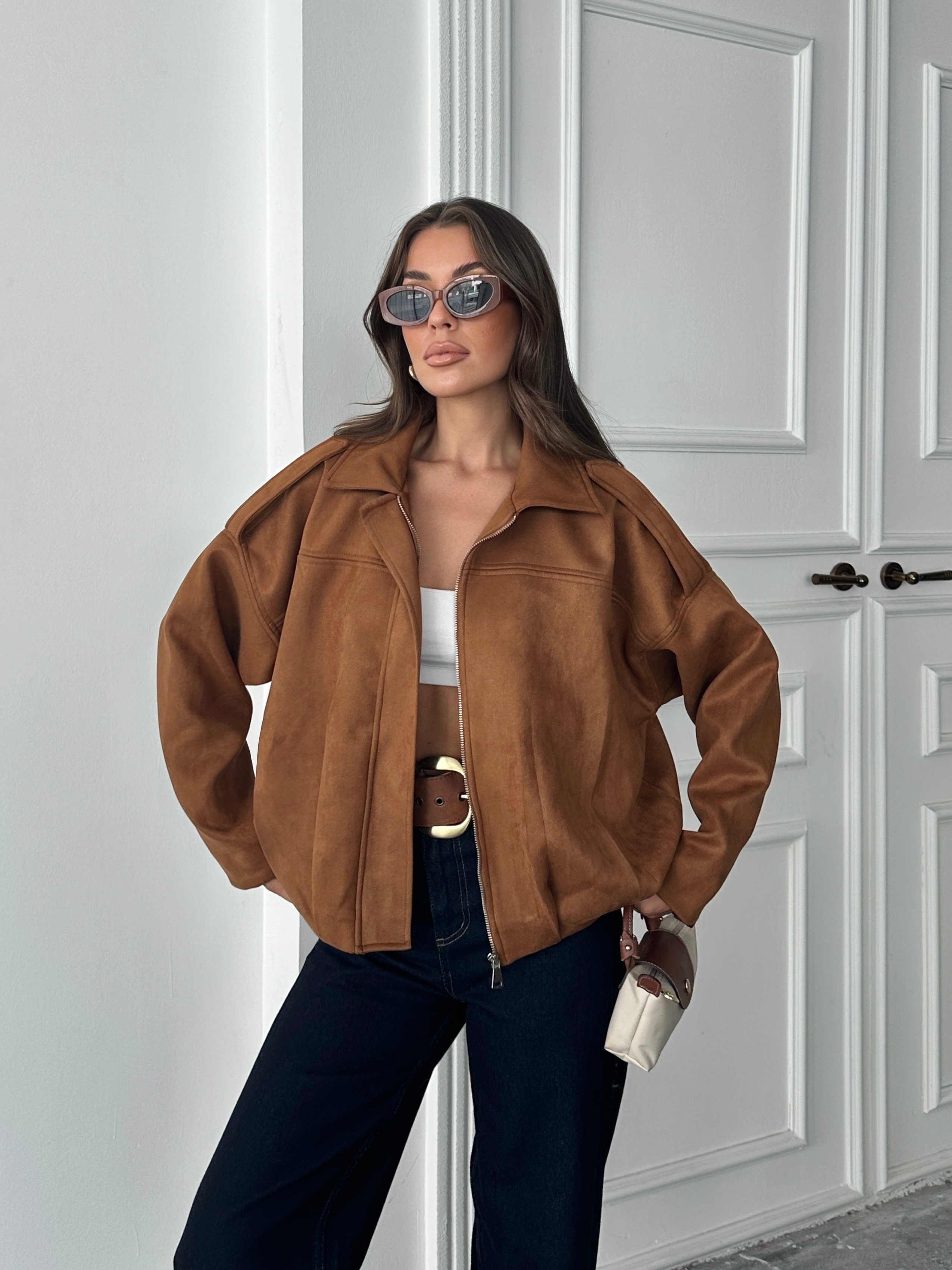 Bomber Süet Ceket