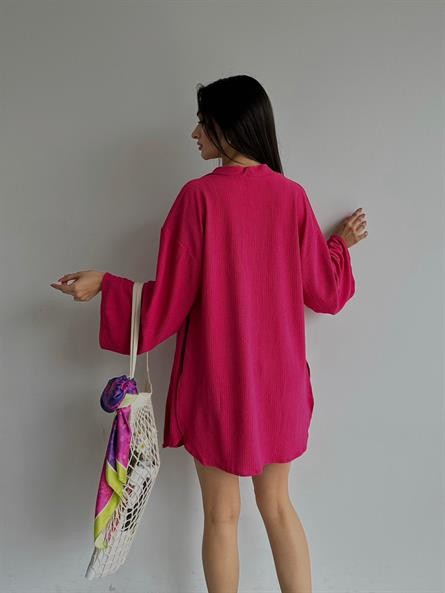 Üçlü Sun Kimono Takım Fuşya