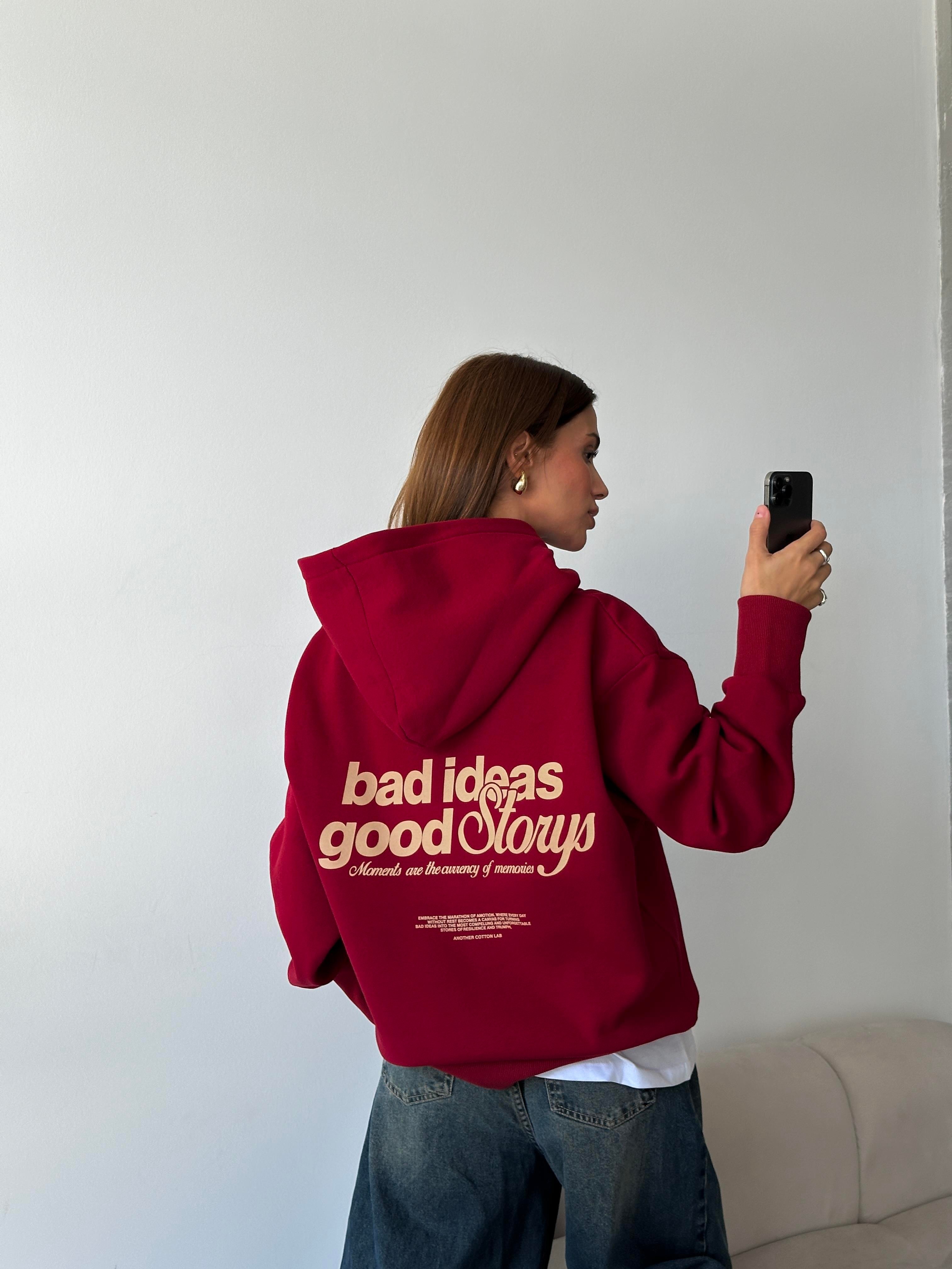 Another Kapüşonlu Sweatshirt Bordo