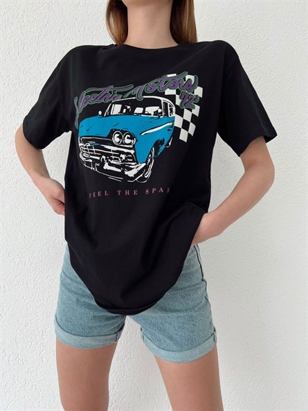 Nostalgia Car Oversize Basic Siyah