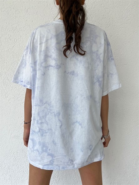 Osaka Batik Yıkama Oversize Basic Lila