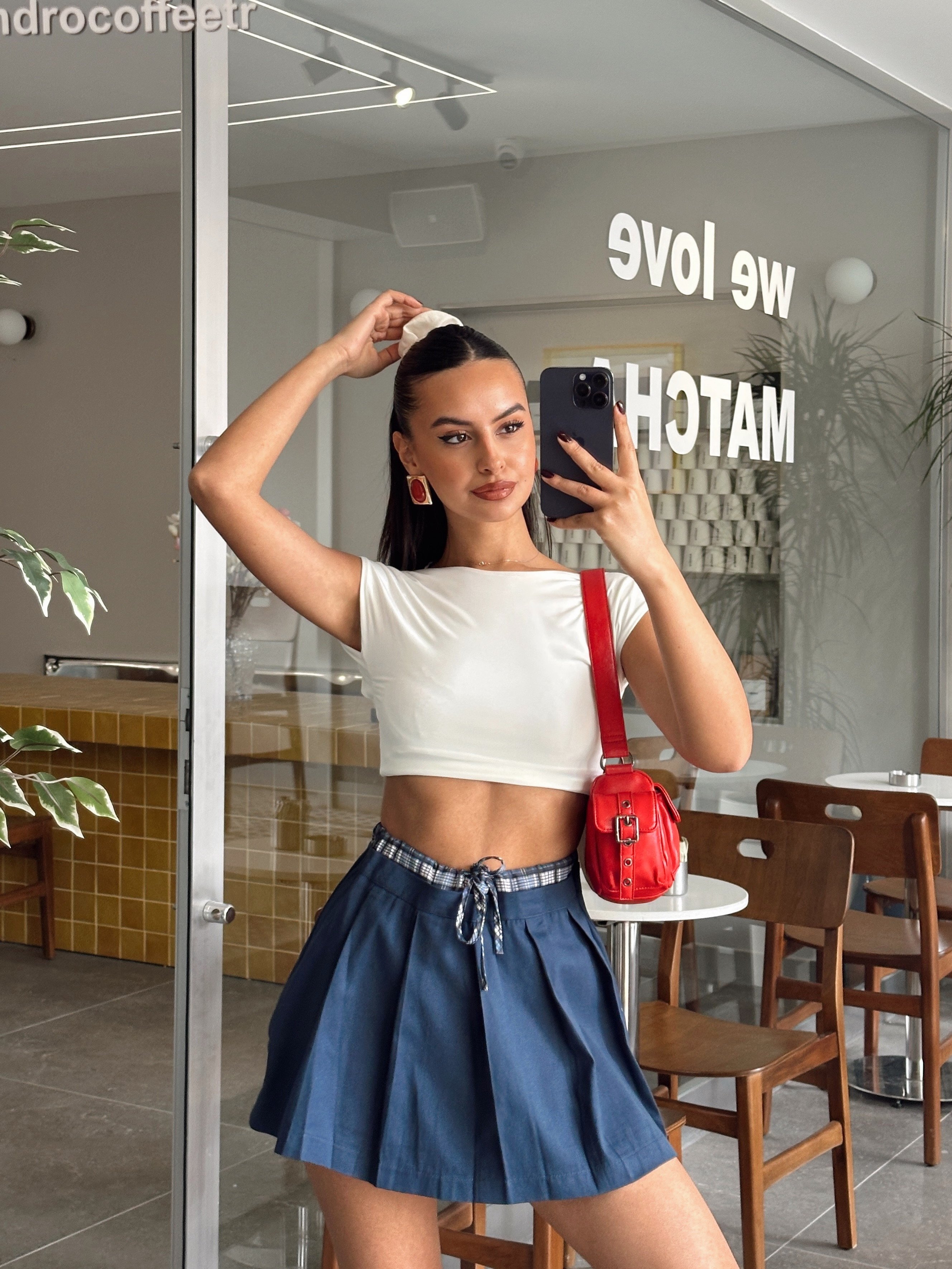 Bel Detay Gabardin Etek