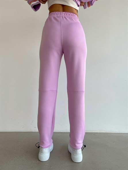 Paça Büzgüsü Ayarlanabilir Scuba Eşofman Pembe