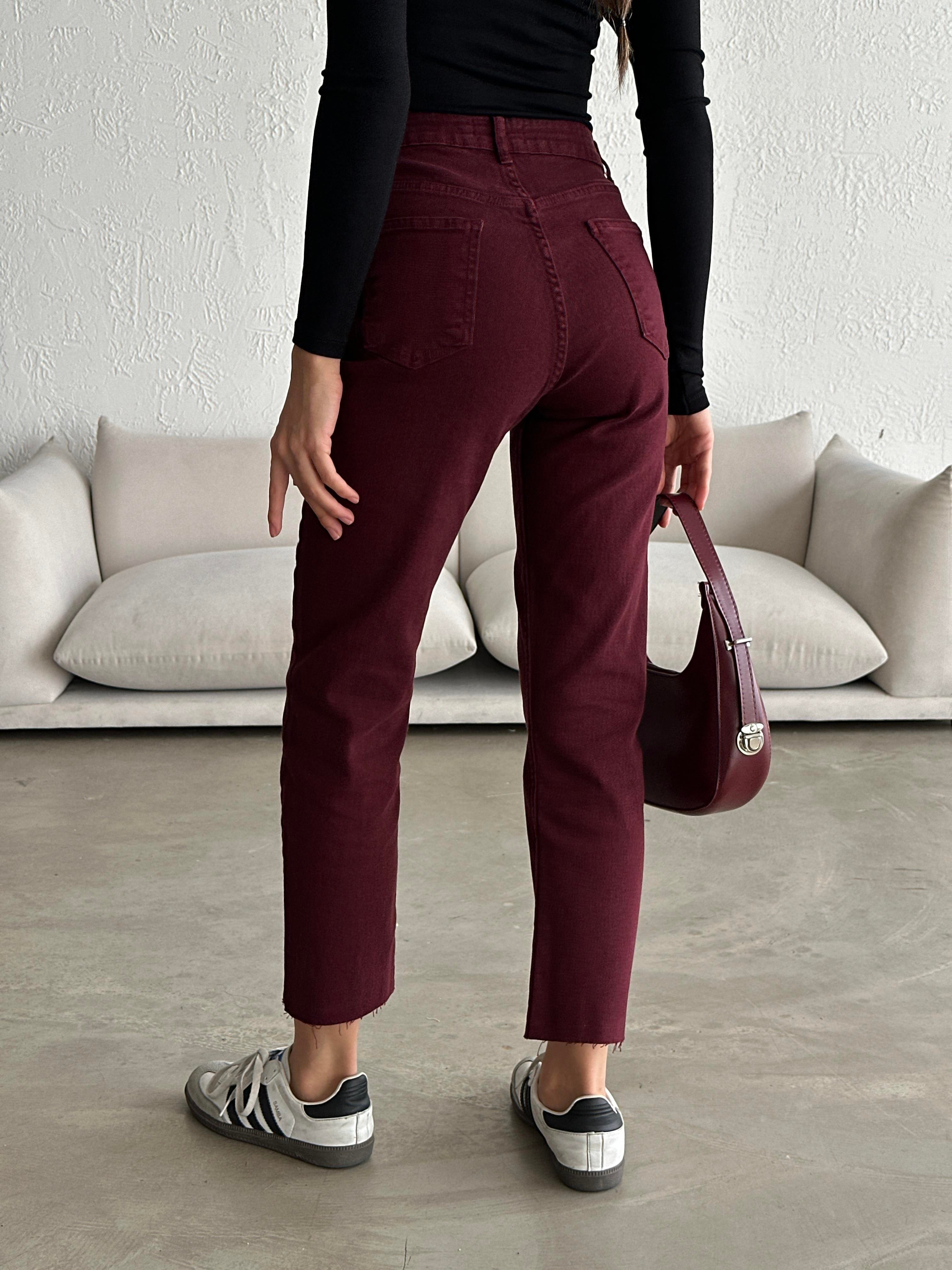 Original Straight Jeans Bordo