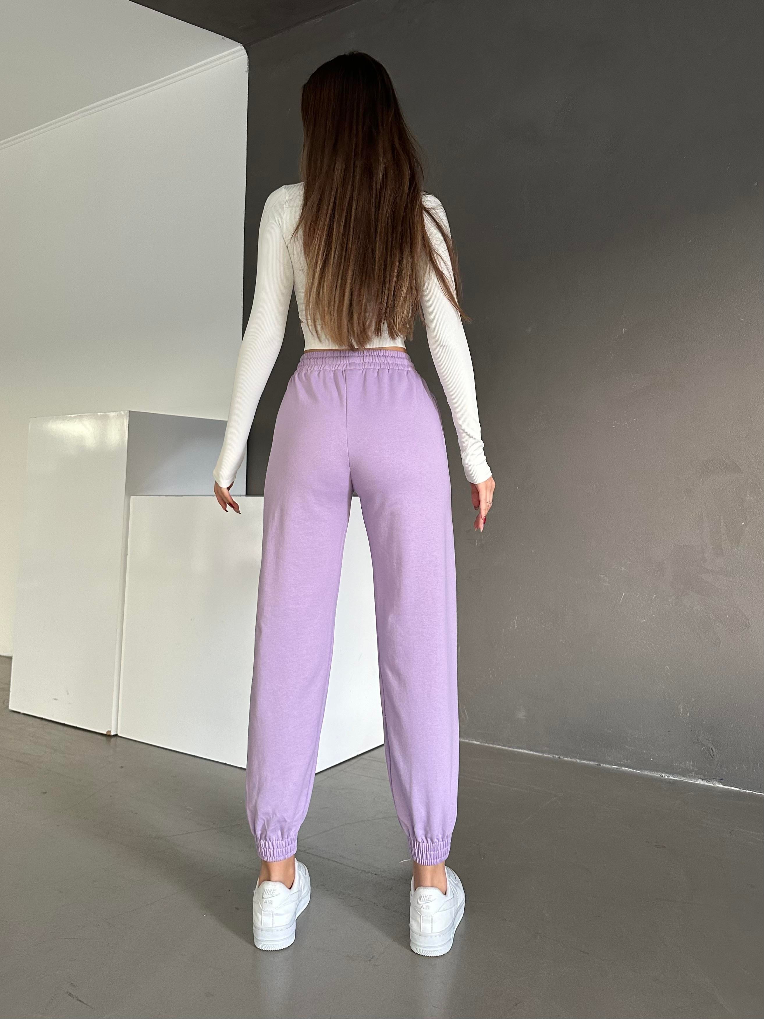 Bel Lastik Jogger Eşofman Lila