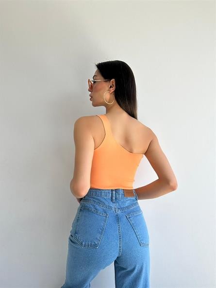 Tek Kol Triko Crop Yavruağzı